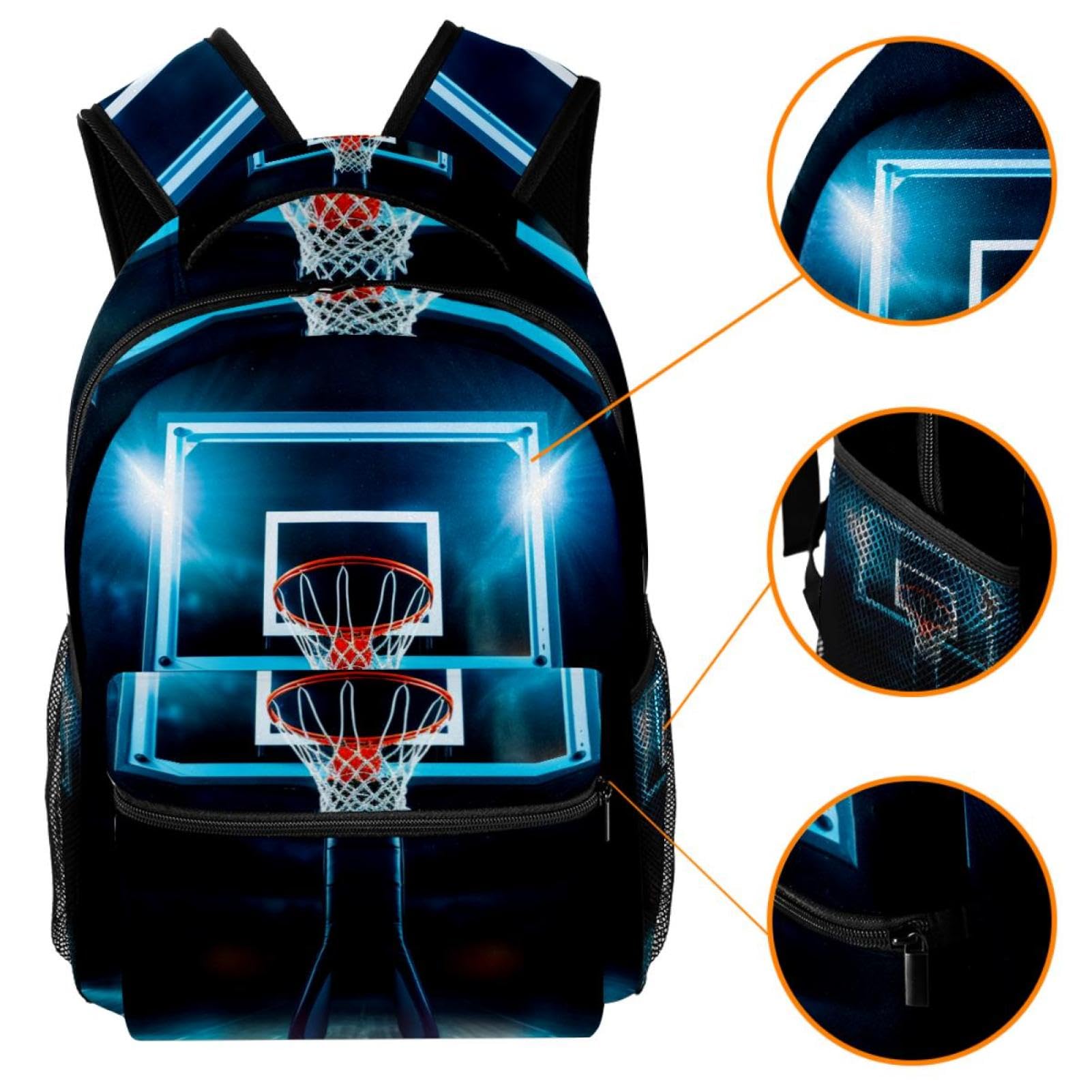 Best Travel Backpack for Women & Men - Lightweight Durable Hiking Backpack for Outdoor Sports, Gym & Basketball Stadium Use