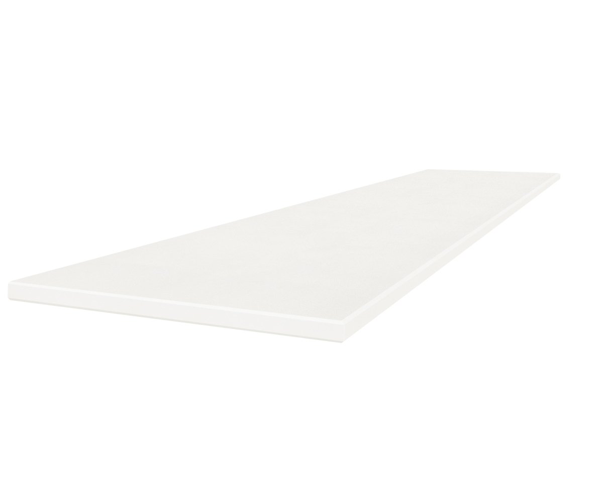 18 x 47.2 Inch Marmiline Snow Polished Engineered Stone Bench - Durable & Stylish Seating for Indoor & Outdoor Spaces, Perfect for Gardens, Patios, and Entryways