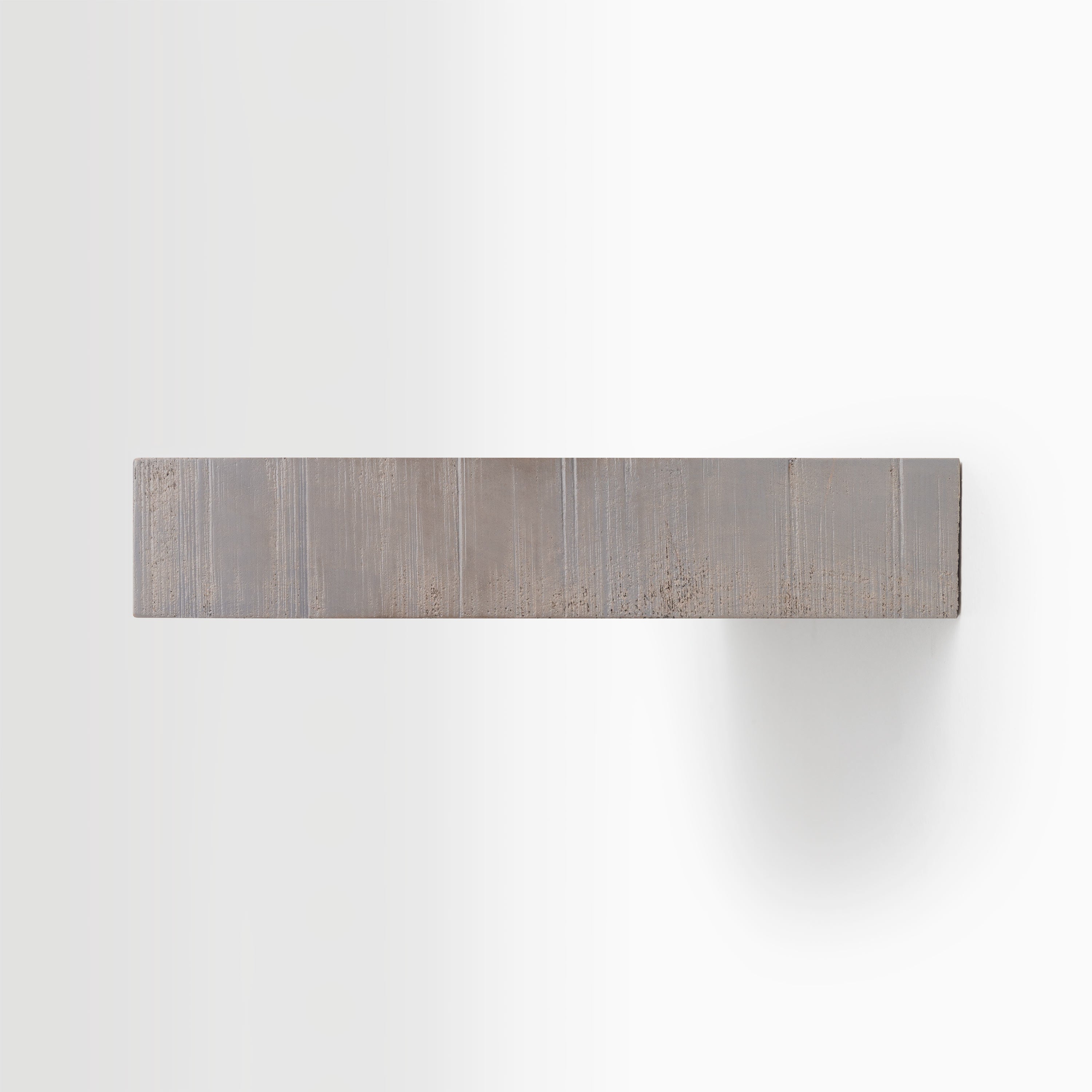 Aksel Inlay Hatch Grey Rustic Floating Shelf - Handmade Wood Wall Shelf for Living Room, Kitchen, Bathroom Decor - Perfect for Displaying Books, Plants & Home Decor Items