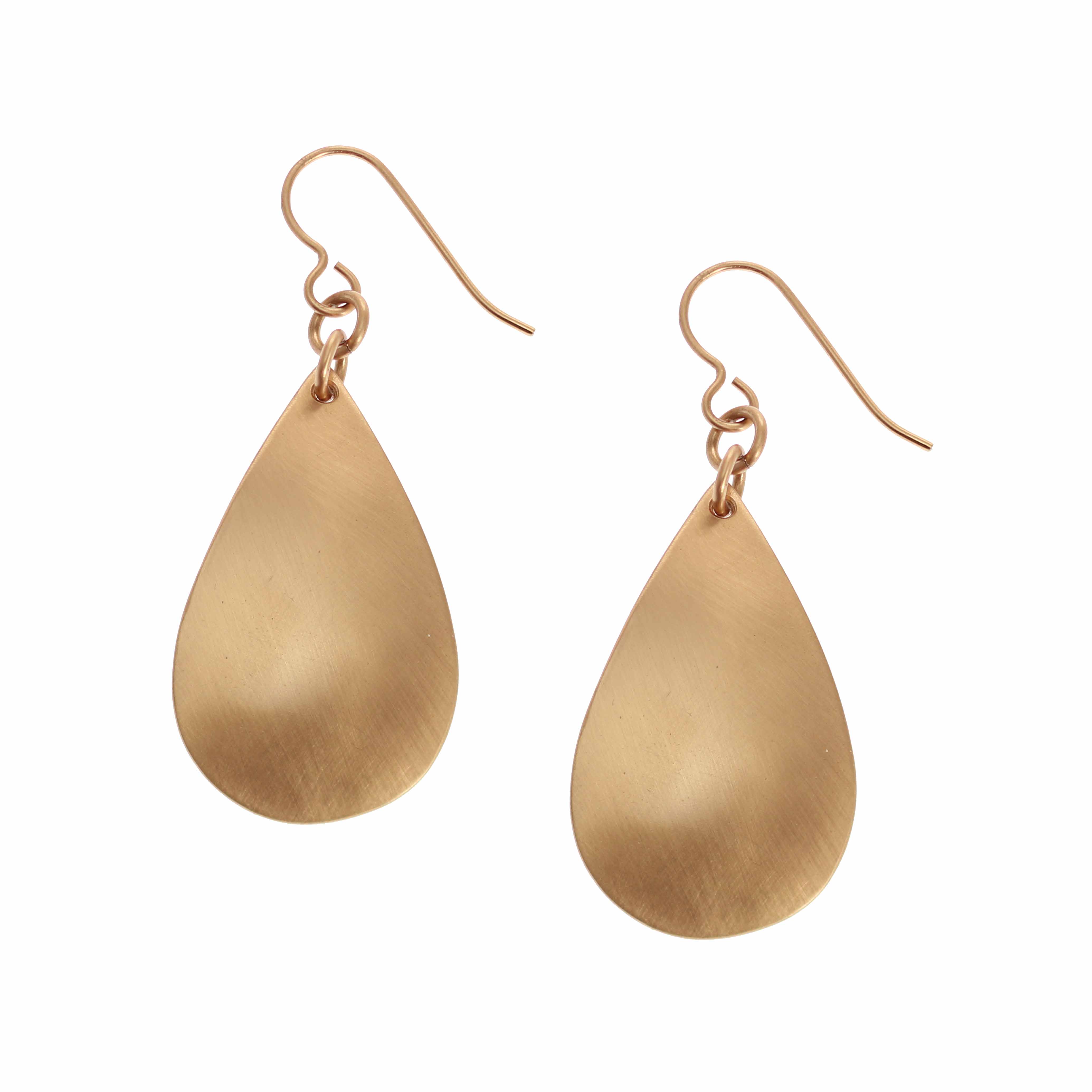Brushed Bronze Teardrop Earrings for Women - Elegant Dangle Drop Earrings Jewelry - Perfect for Weddings, Parties & Special Occasions
