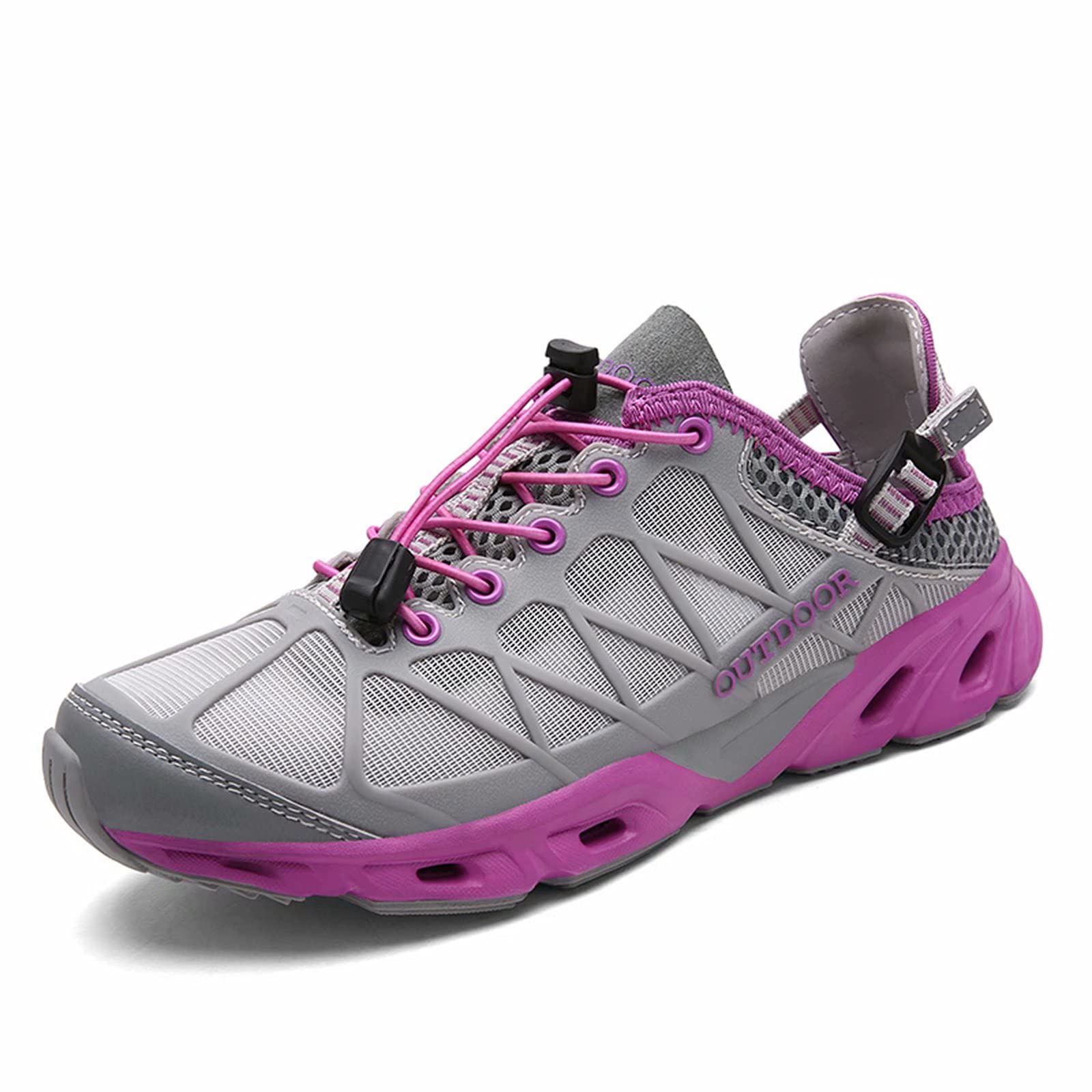 RUNMAXX Men's & Women's Hiking Shoes - Lightweight Quick-Drying Water Shoes for Fishing, Aqua Sports & Outdoor Activities - Breathable Mesh Barefoot Sneakers for Trail Running, Beach Walking & Camping