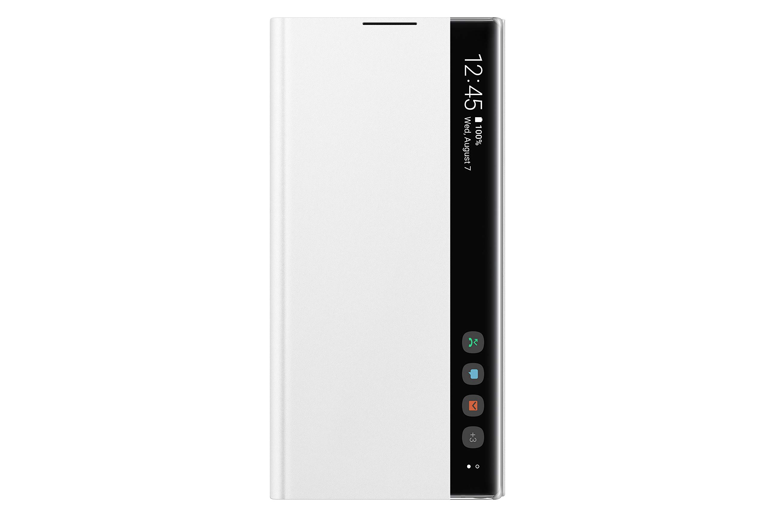 Samsung Galaxy Note10+ S-View Flip Cover Case - Premium Protective Wallet Stand Cover with Card Slots (White) | US Version with Warranty | Perfect for Business Meetings & Daily Commute