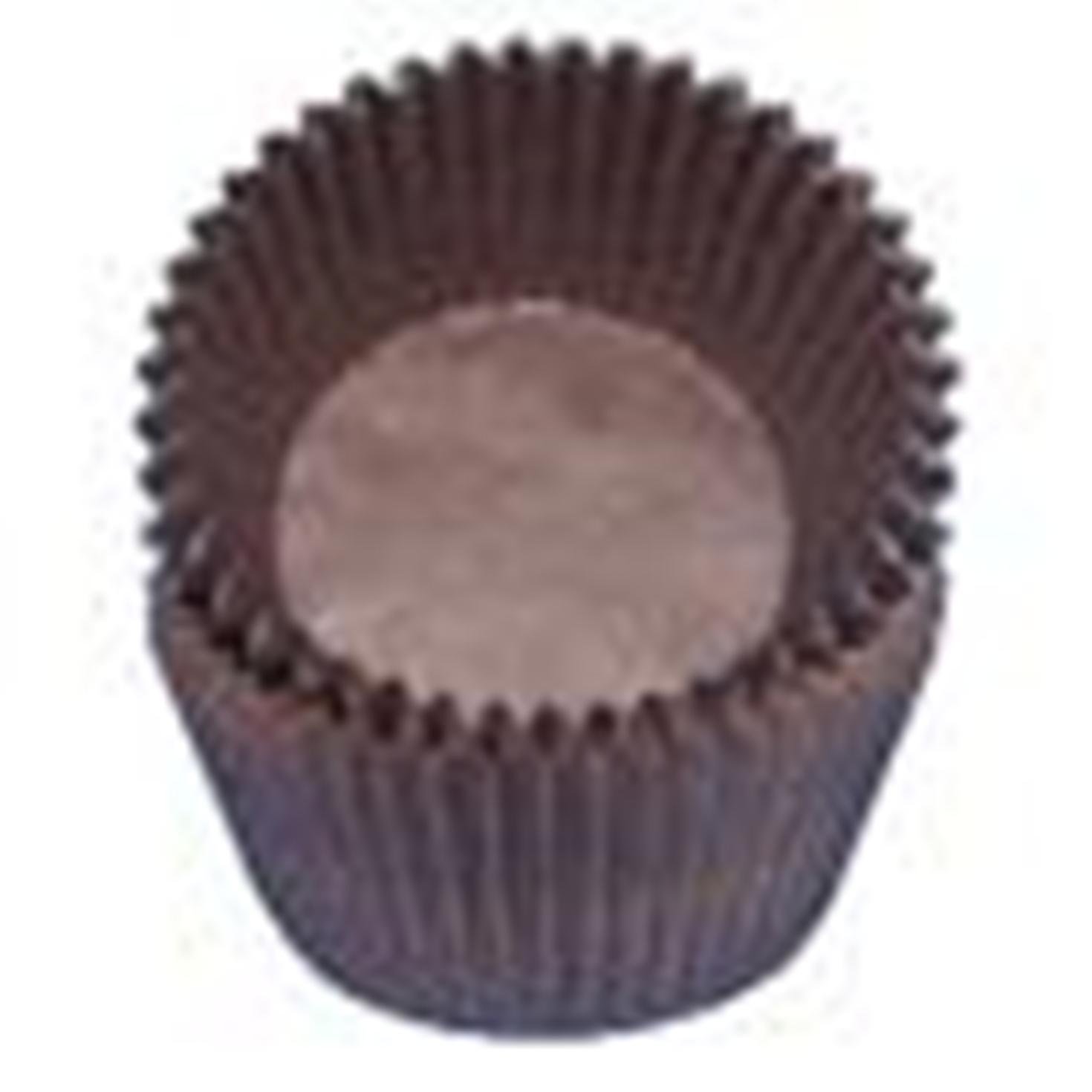 CK Products 500 Count Brown Glassine Cupcake & Muffin Baking Liners - Eco-Friendly, Greaseproof Paper Cups for Baking, Party Decorations & Dessert Displays