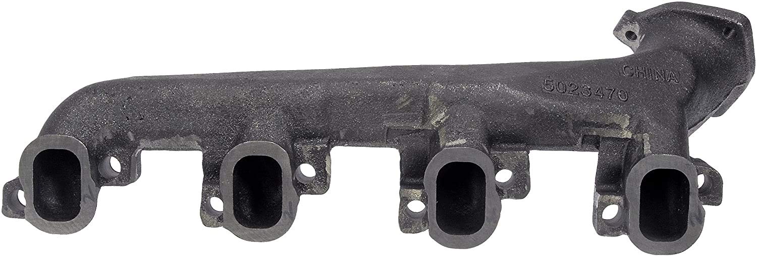 APDTY 785581 Exhaust Manifold Cast Iron Assembly for 6.5L Detroit Diesel Engine - Left/Driver Side Replacement Part | Heavy Duty Truck & Marine Applications
