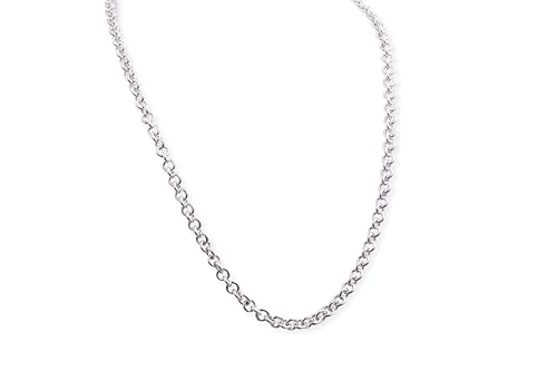 Pandora Sterling Silver Thick Cable Chain Necklace for Women - 17.7 Inch Elegant Layering Necklace - Perfect for Everyday Wear, Gifts & Special Occasions