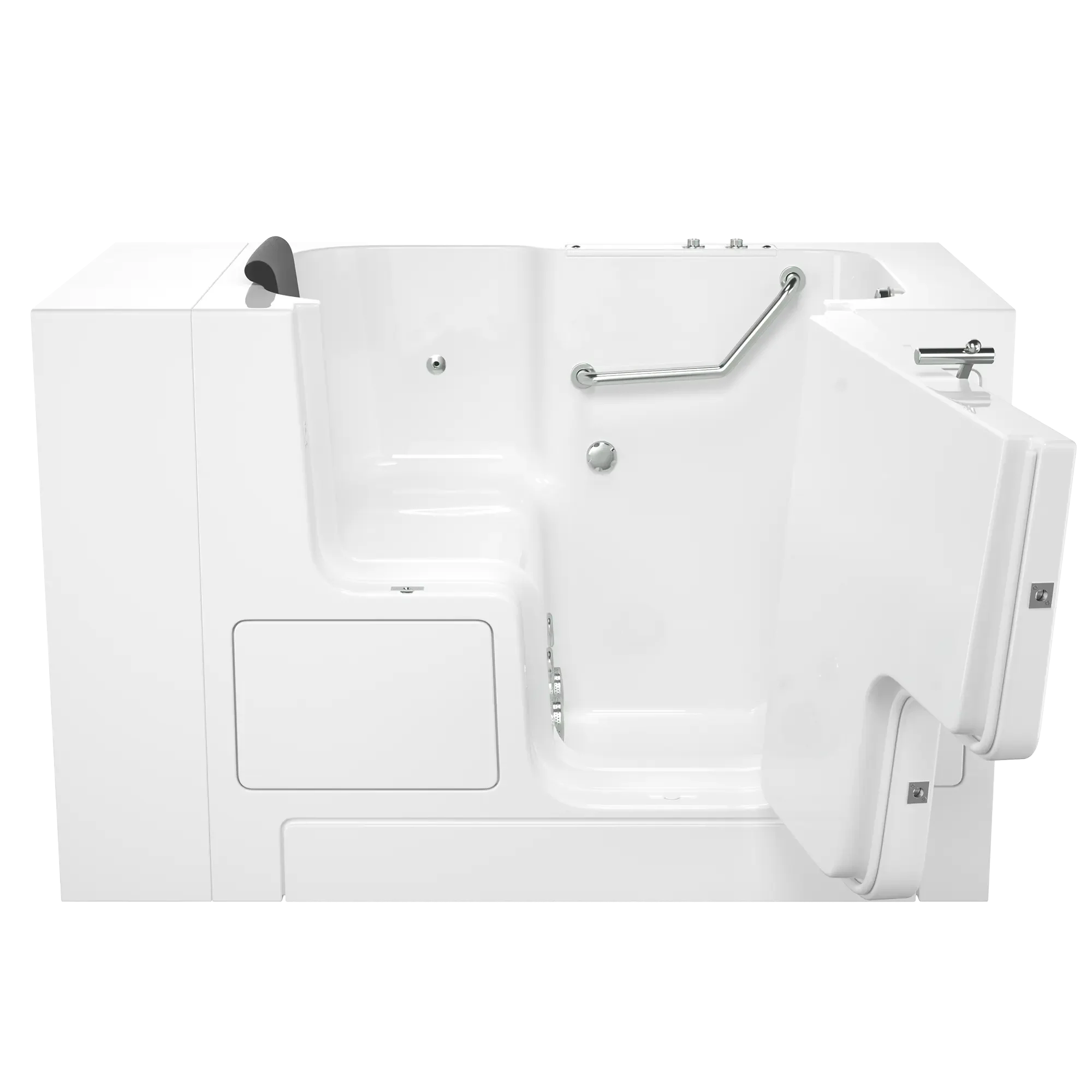 Premium 32 x 52 Inch Gelcoat Walk-In Bathtub with Whirlpool System - Right Hand Drain - Ideal for Elderly & Mobility Support, Spa-Like Relaxation at Home