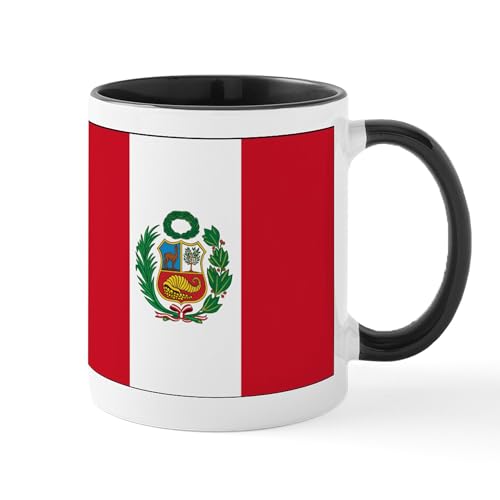 White/Black Inside - Peru Flag Mug