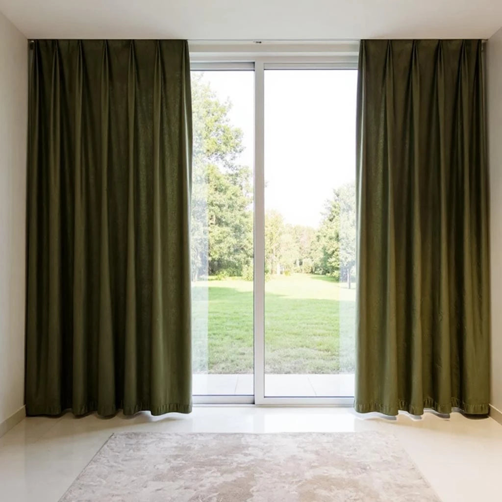 Amari Velvet Soundproof Blackout Custom Curtains - Thermal Insulated Window Drapes for Bedroom, Living Room & Home Theater Noise Reduction