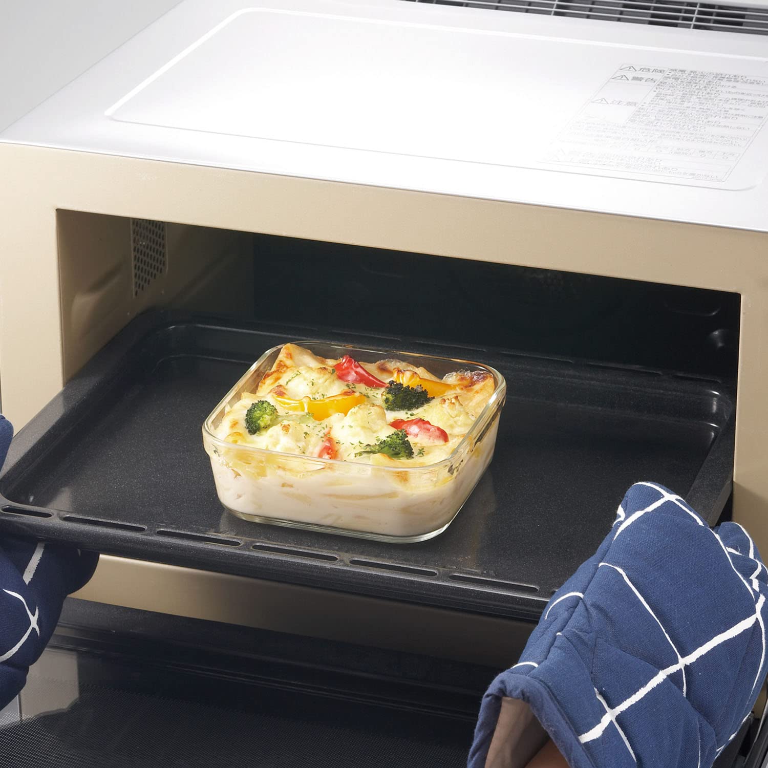 AGC iwaki Heat Resistant Glass Storage Container Set - Microwave Safe, Freezer Safe, BPA-Free (500mL, White) - Perfect for Meal Prep, Leftovers & Food Storage - Japan Import N3246-W