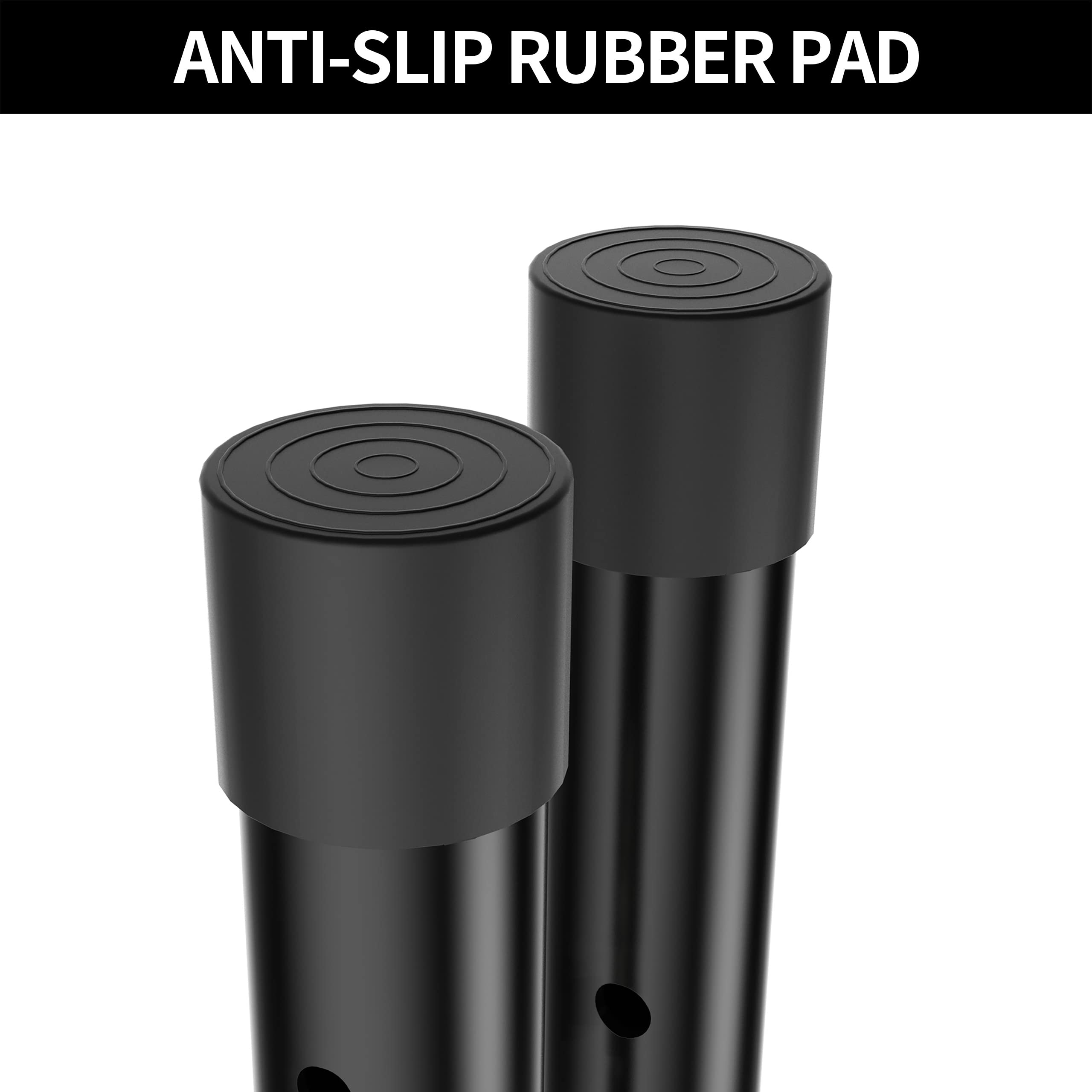 Heavy Duty Adjustable Table Leg Extenders for Folding Tables - 4 Level Height Adjustable Risers for Straight/Bent Legs (4-Pack) - Perfect for Office, Kitchen, Craft Room & Back Pain Relief