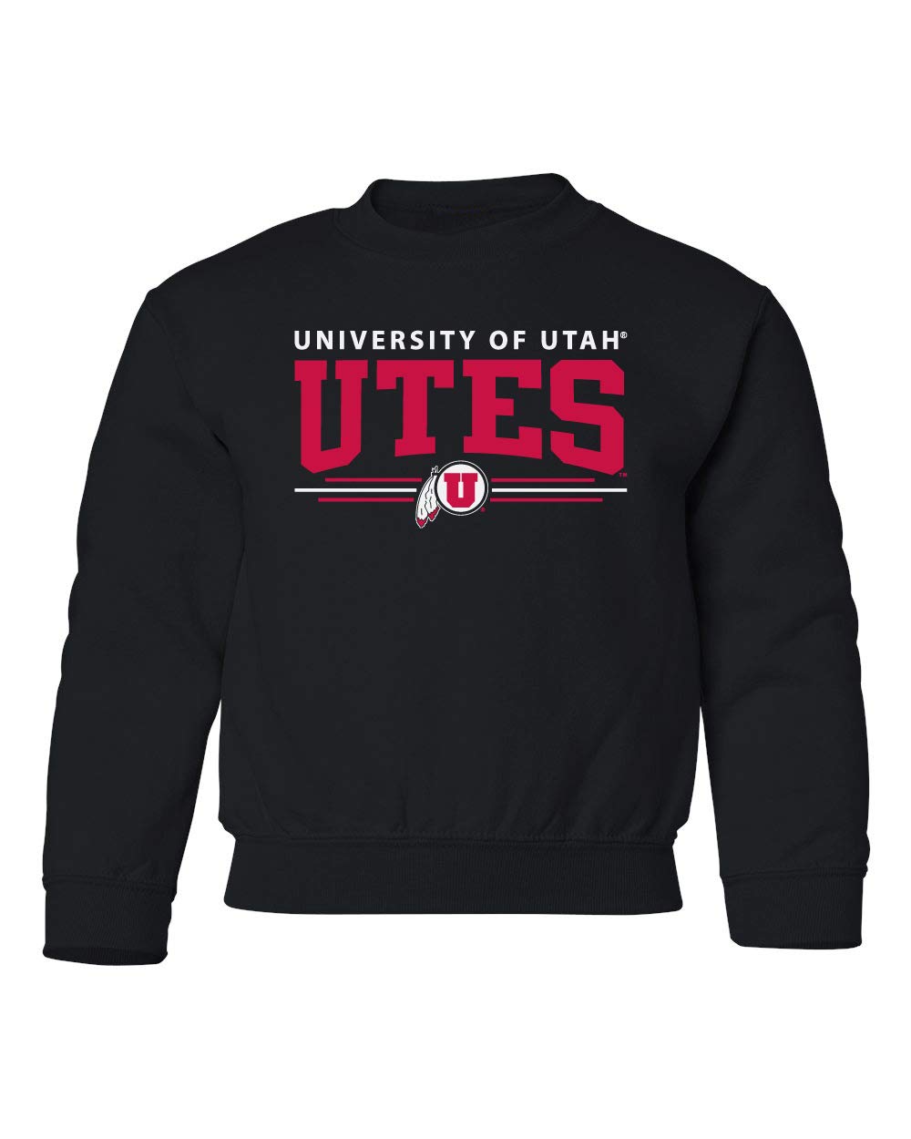 CornBorn Kids Utah Utes Youth Crewneck Sweatshirt - Soft & Comfortable Pullover for Boys & Girls - Perfect for Game Day, School & Casual Wear