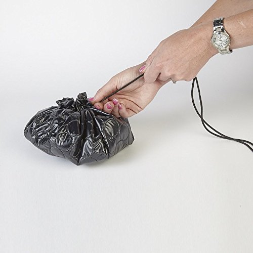 CrazyGadget® Waterproof Makeup Bag with Zipper & Drawstring - Travel Cosmetic Organizer Pouch for Women - Perfect for Gym, Travel, and Daily Beauty Essentials Storage