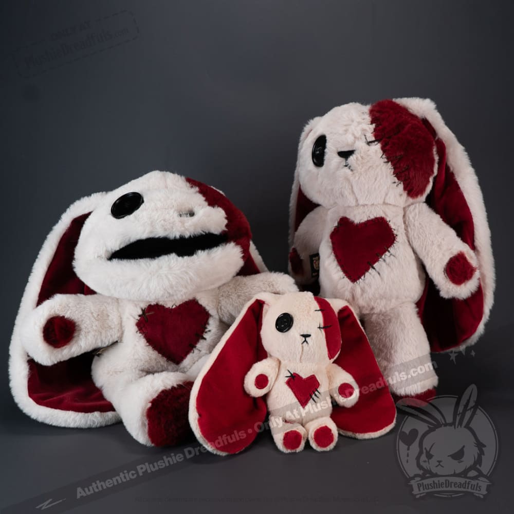 Plushie Dreadfuls Love Rabbit Plush Puppet - Soft Stuffed Animal Toy for Kids & Adults, Perfect for Cuddling, Gifts, and Home Decor