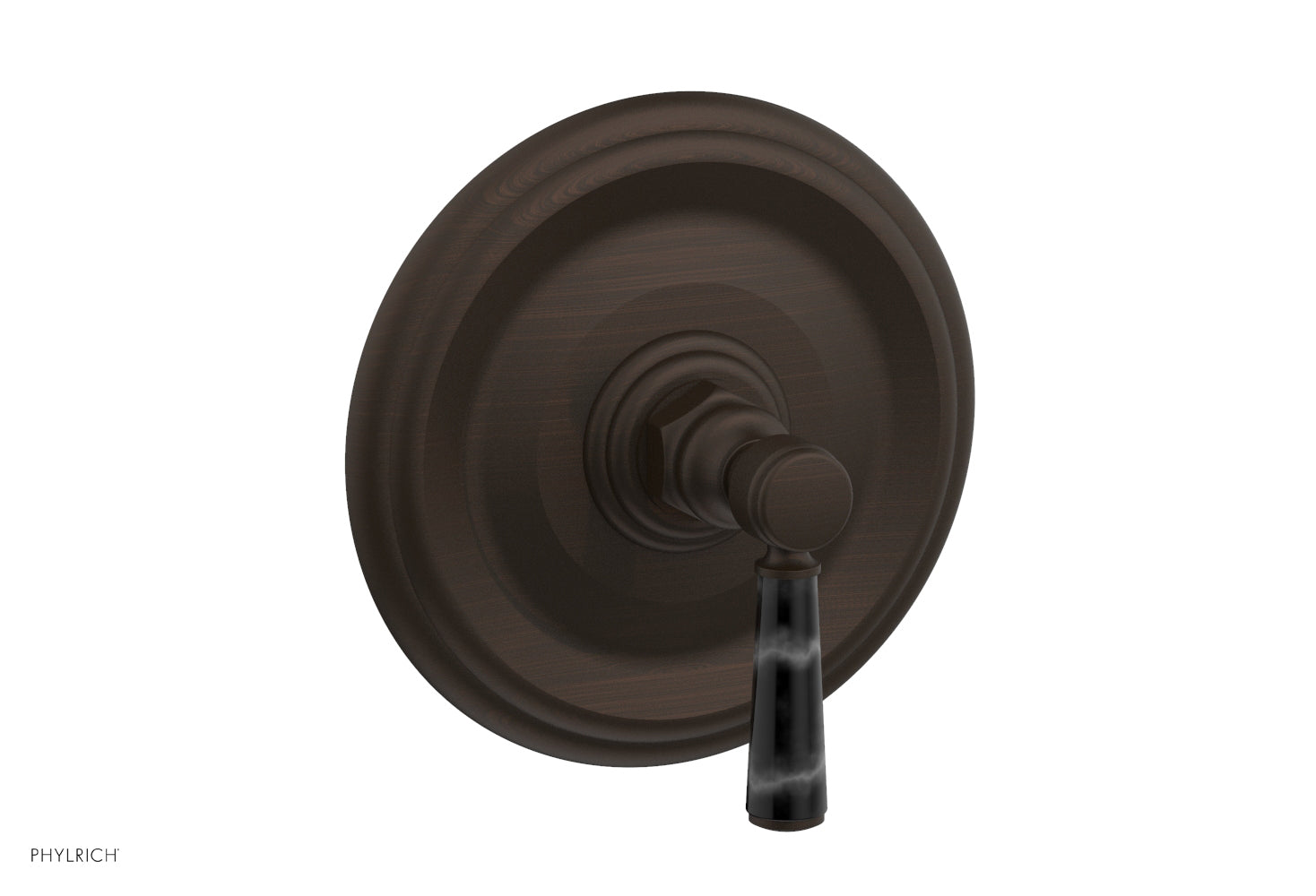 HEX TRADITIONAL Shower Trim Kit with Marble Lever Handle - 4 156 - Perfect for Bathroom Renovation & Modern Home Decor