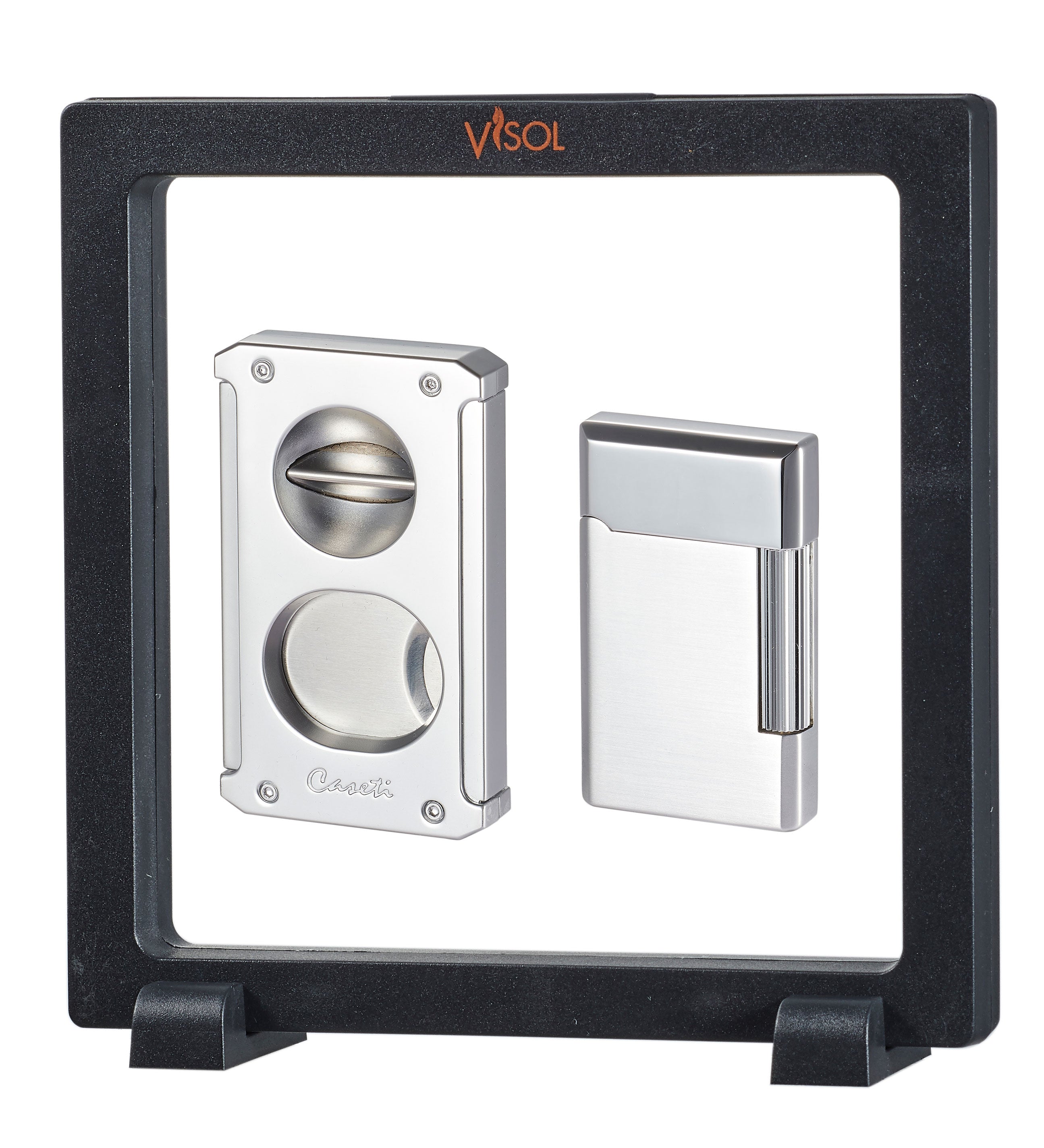 Visol Chrome Trident & Pyxis Floating Gift Set - Elegant Home Decor for Bathroom, Spa & Wedding Gifts - Perfect for Relaxation & Luxury Gifting