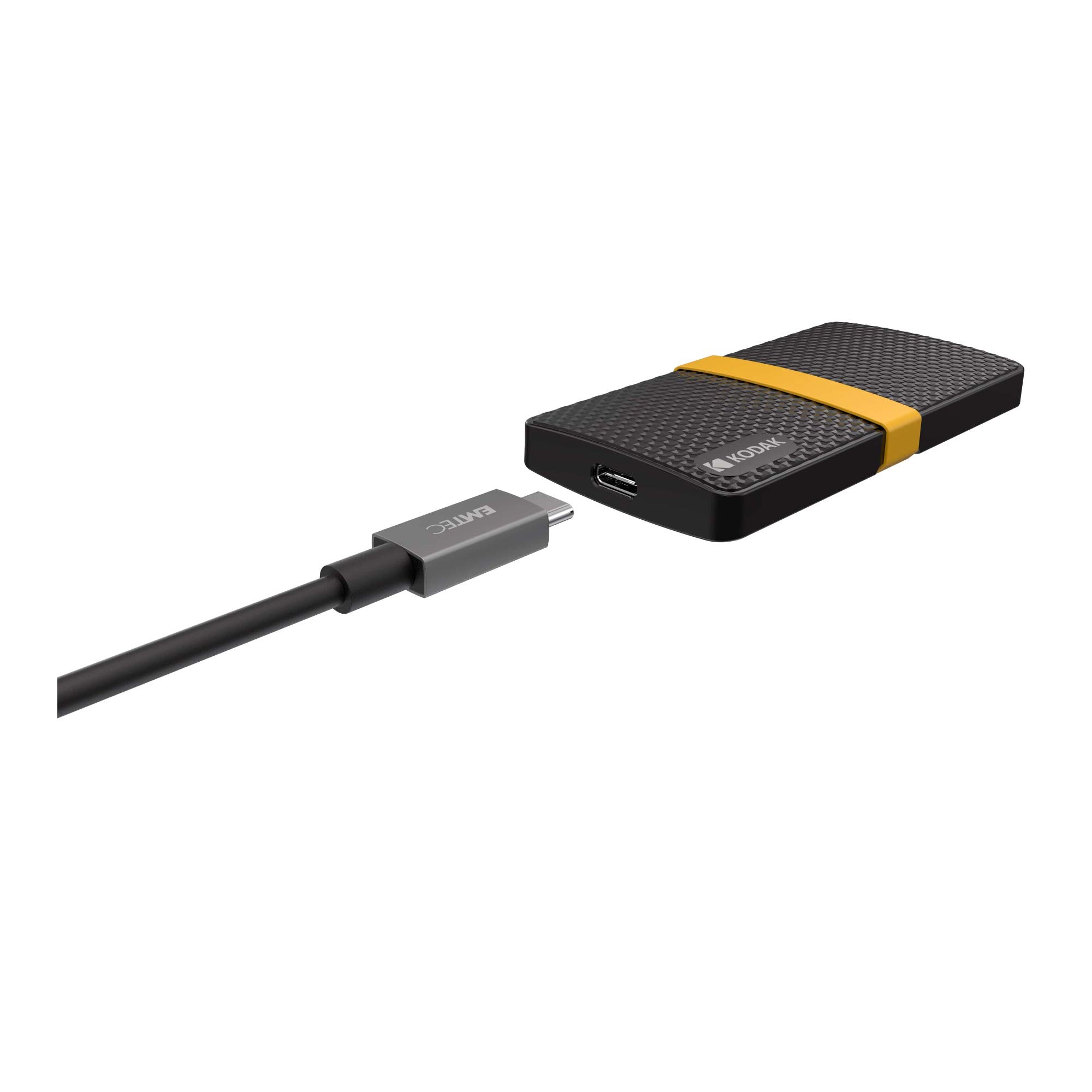 KODAK X200 1TB Portable SSD - USB-C 3.1 Gen 2 (10Gbps) External Solid State Drive - Fast Data Transfer for Photography, Gaming & Backup Storage