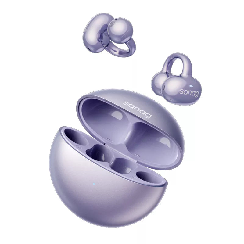 Sanag S6S Wireless Bluetooth Ear Clip Headphones with Air Conduction Technology - Perfect for Running, Cycling, Workouts & Outdoor Activities
