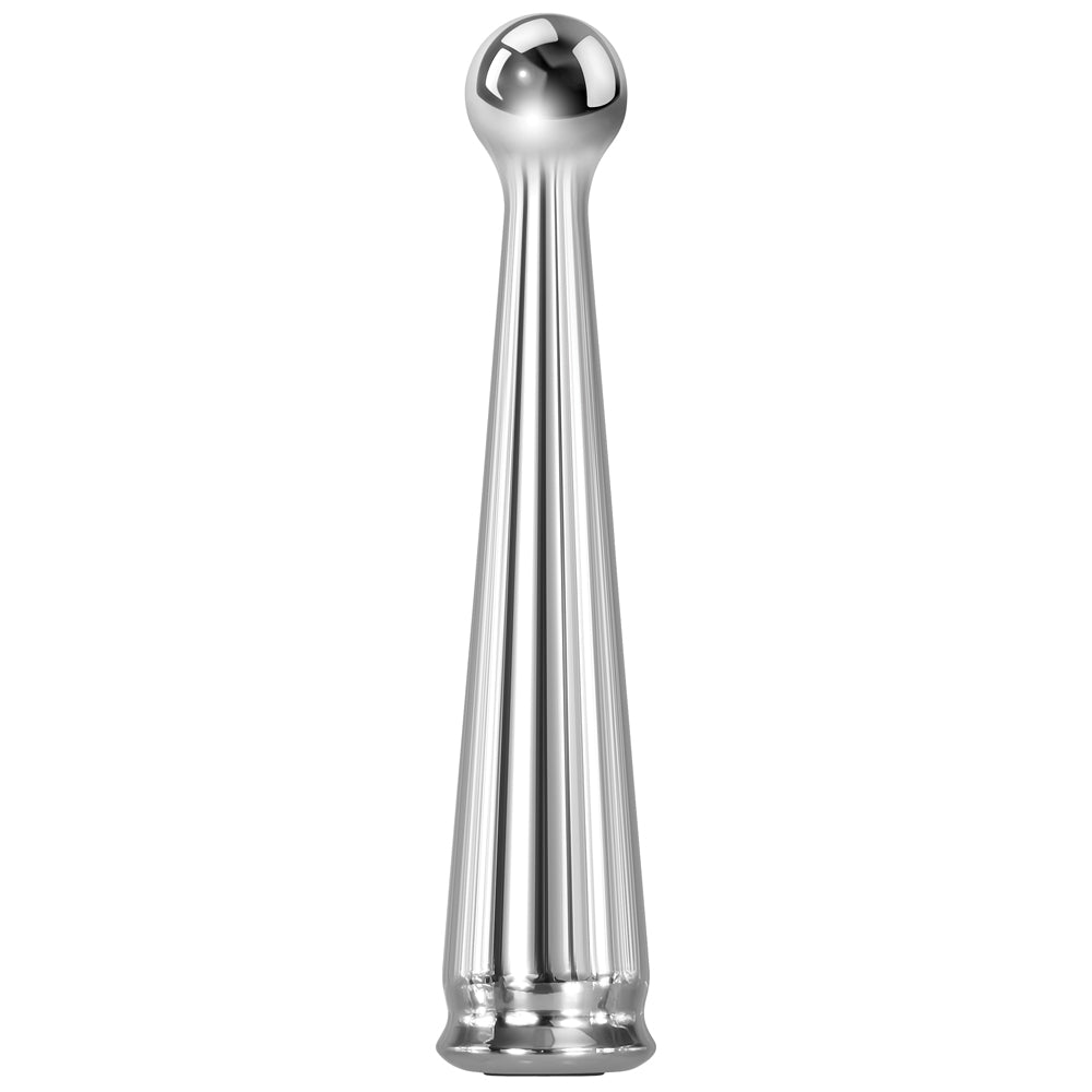Adam & Eve Tease Me Rechargeable Metal Vibrator - Powerful Personal Massager for Women, Waterproof & Quiet Adult Toy - Perfect for Solo Play & Couples Intimacy