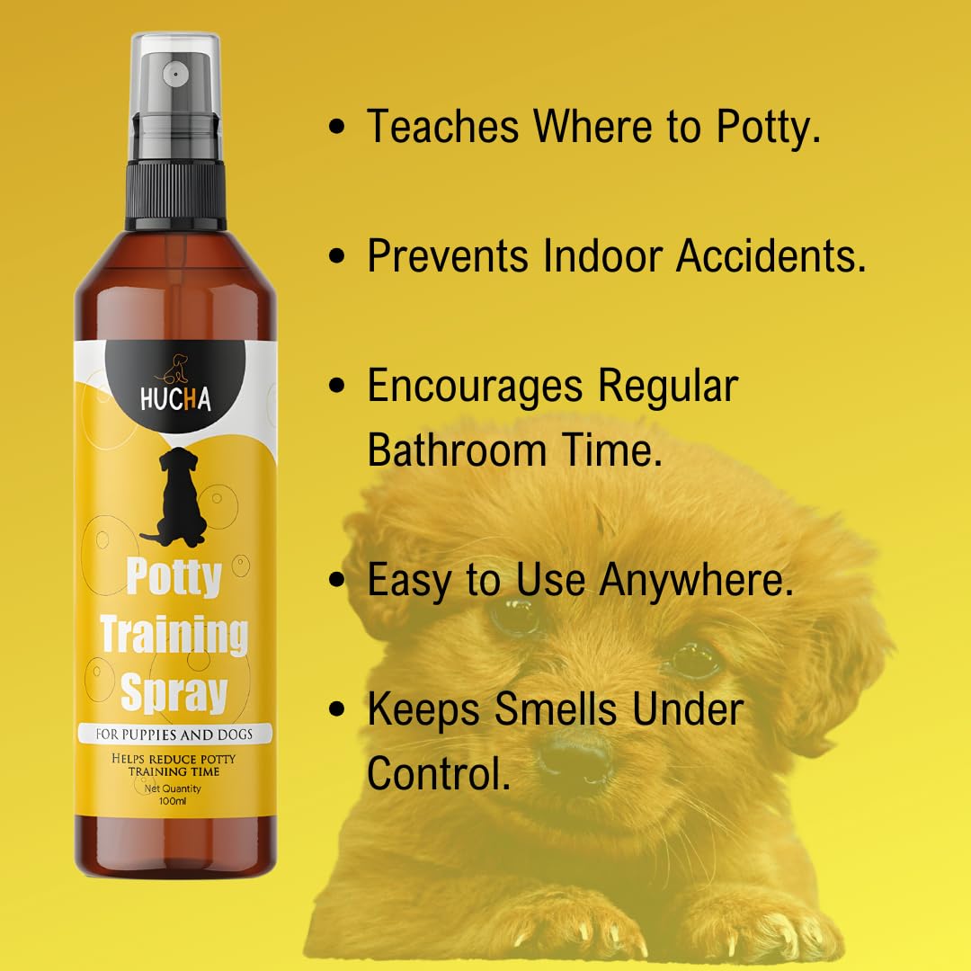 Potty Training Spray & Anti Chew Spray for Dogs Combo - 100ml Each | Puppy Housebreaking Aid & Furniture Protection | Stops Chewing & Marks Potty Areas | Perfect for New Puppy Owners & Pet Training at Home