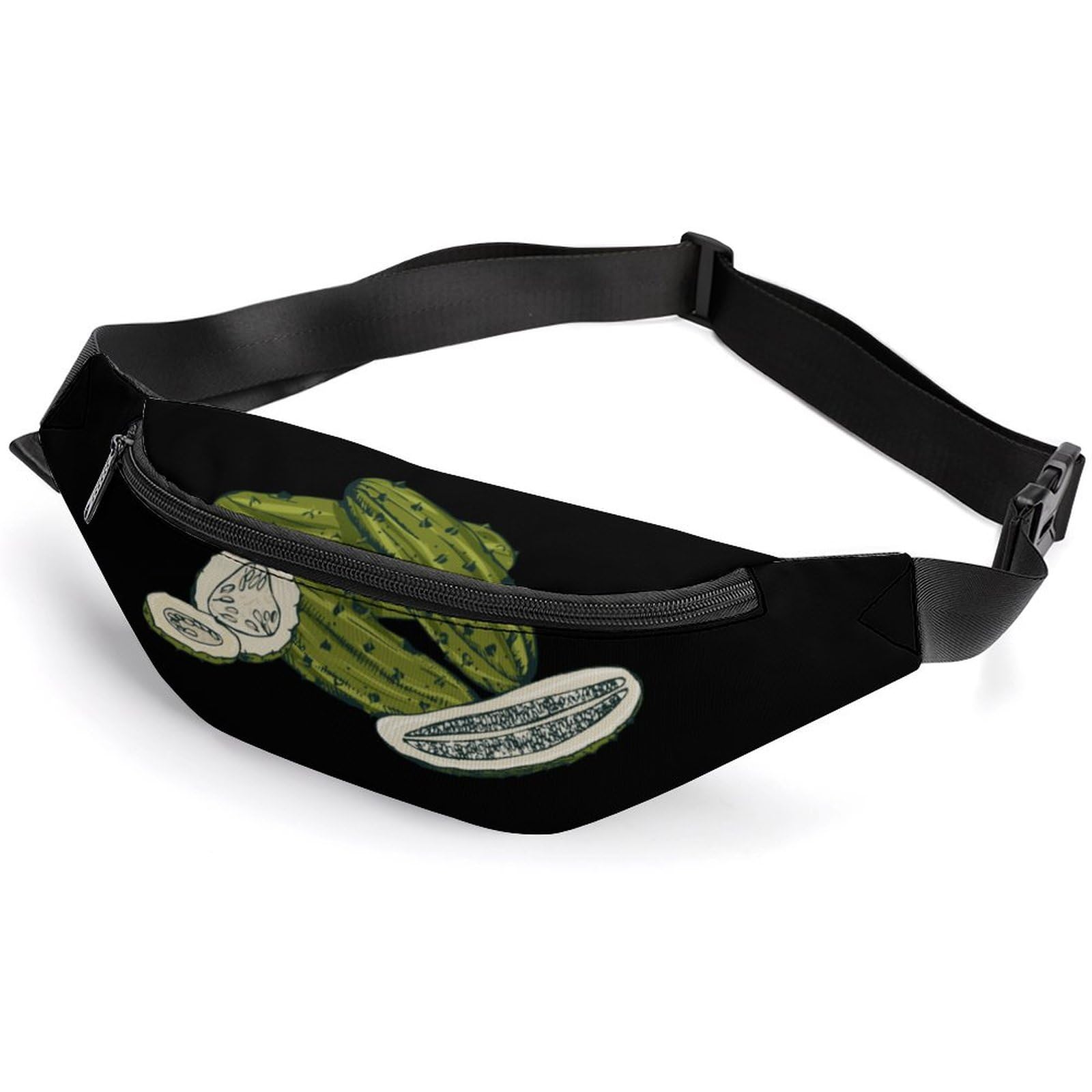 Elegant Pickles Belt Bag - Adjustable Waist Pouch & Crossbody Bag for Women & Men - Perfect for Travel, Hiking, and Everyday Use