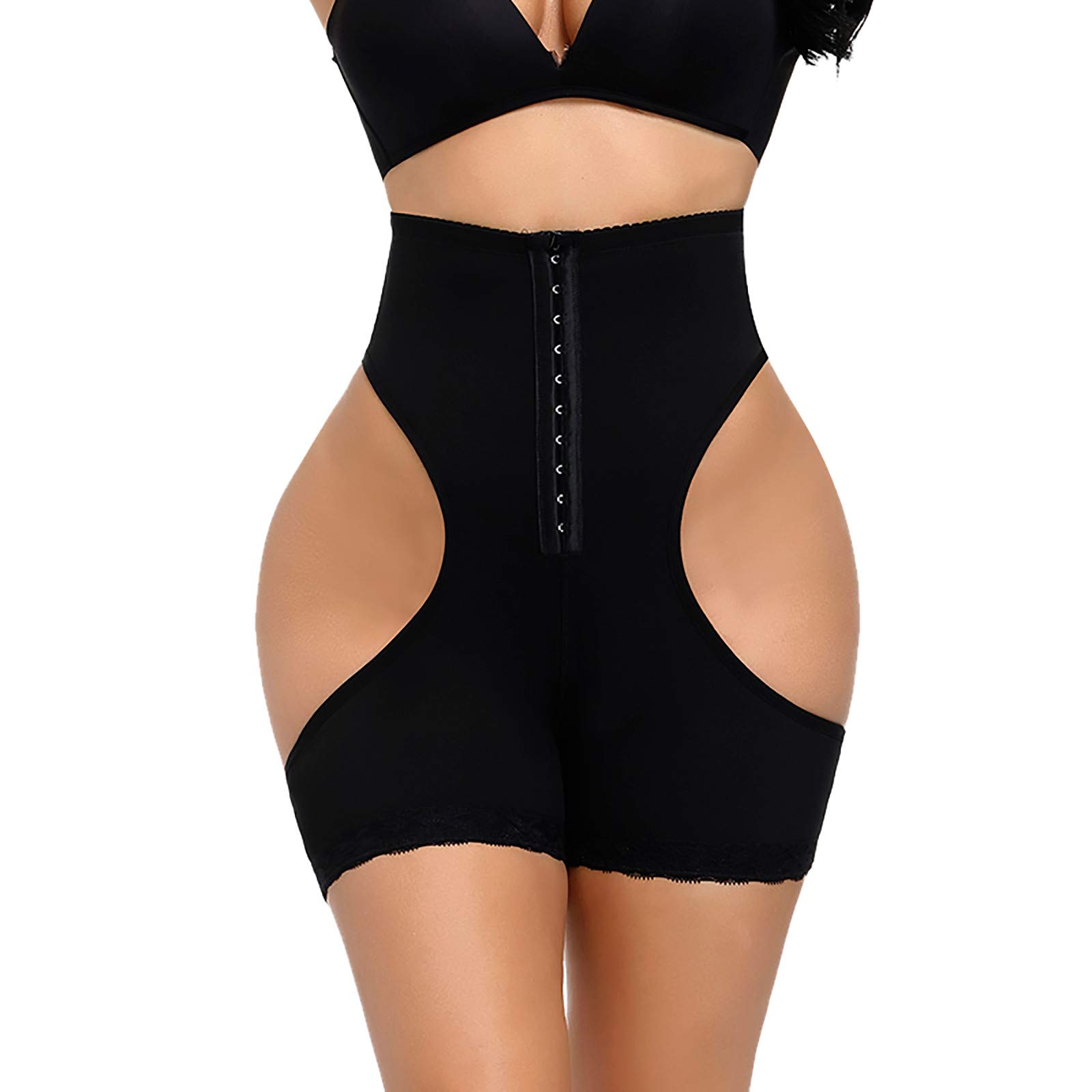Sexy Lace Corset Waist Trainer for Women - High Waist Shaping Panties with Butt Lifting & Tummy Control (Black, XXL) - Perfect for Shapewear, Body Shaping, and Special Occasions
