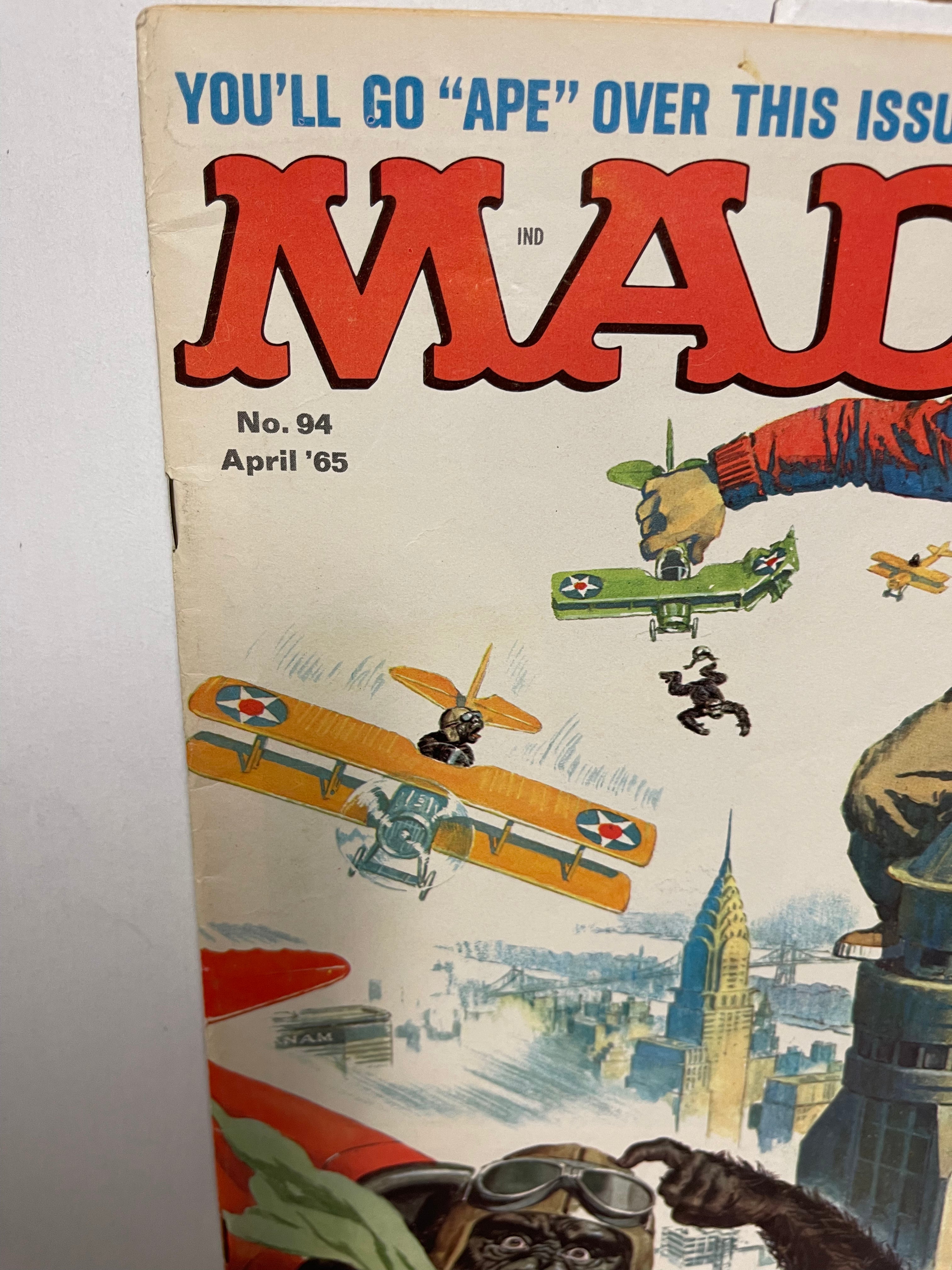 Mad Magazine #94 Vintage 1965 Issue - Rare Collectible Comic for Fans & Collectors | Perfect for Gifts, Display & Nostalgic Reading