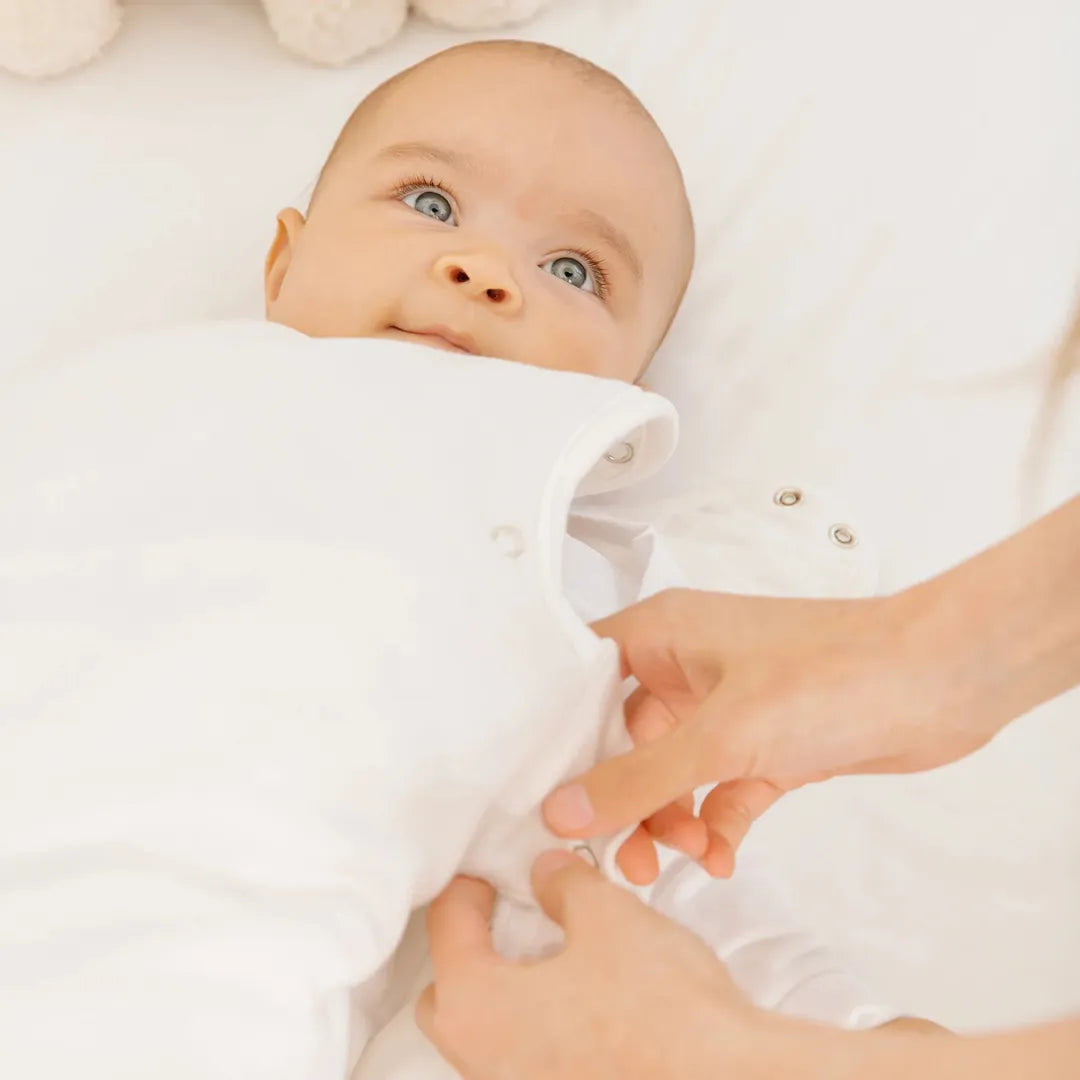 Organic Baby Sleep Bag - Breathable Linen Cloud Design for 0-18 Months | Perfect for Nursery, Daycare & Travel