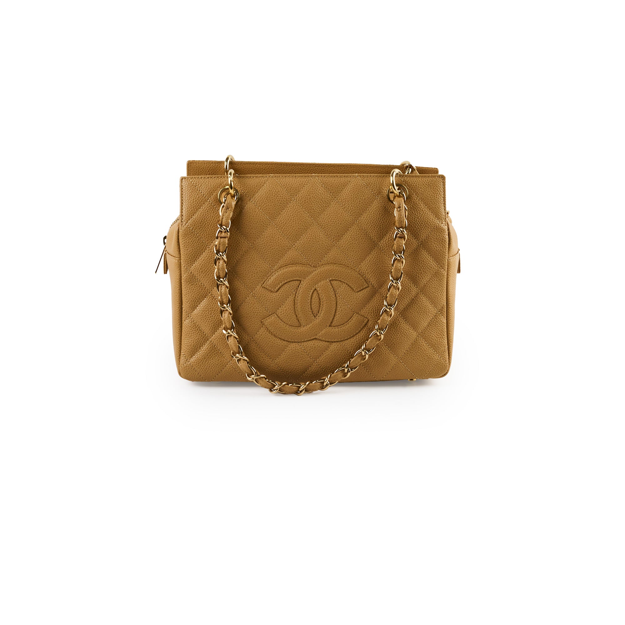 Chanel PTT Petile Timeless Tote Bag in Dark Beige Caviar Leather - Luxury Designer Handbag for Women, Perfect for Work, Travel & Everyday Use