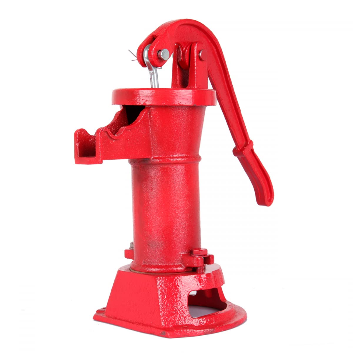 Ridgeyard 1160/PP500NL Cast Iron Hand Water Pitcher Pump - Outdoor Suction Press Pump for Yard, Garden, and Ponds (Red) | Perfect for Watering Plants, Filling Buckets, and Decorative Water Features