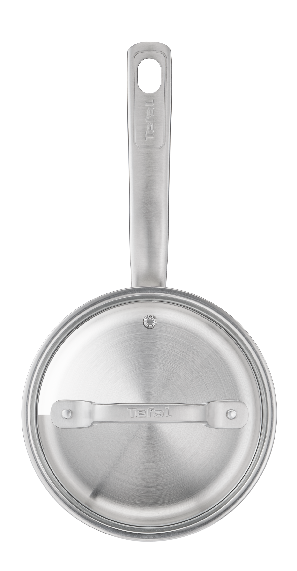 Tefal Virtuoso Premium Stainless Steel Induction Saucepan 16cm/1.6L with Glass Lid - Perfect for Cooking Sauces, Soups & Small Meals on Induction Cooktops