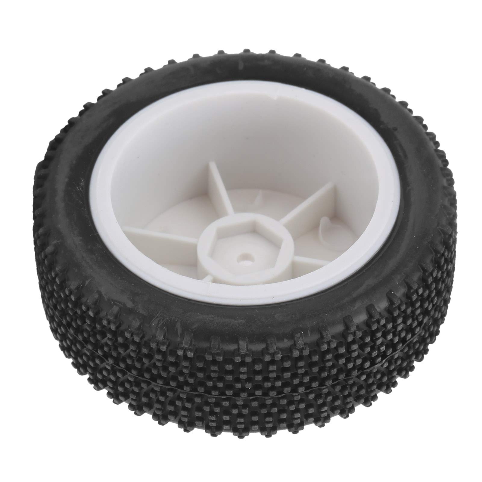 VGEBY 4Pcs Rubber RC Tires - 1/12 Scale Front & Rear Wheels Set for WLtoys 124019 RC Cars | Durable Off-Road Tires for Racing, Crawling & Outdoor Adventures