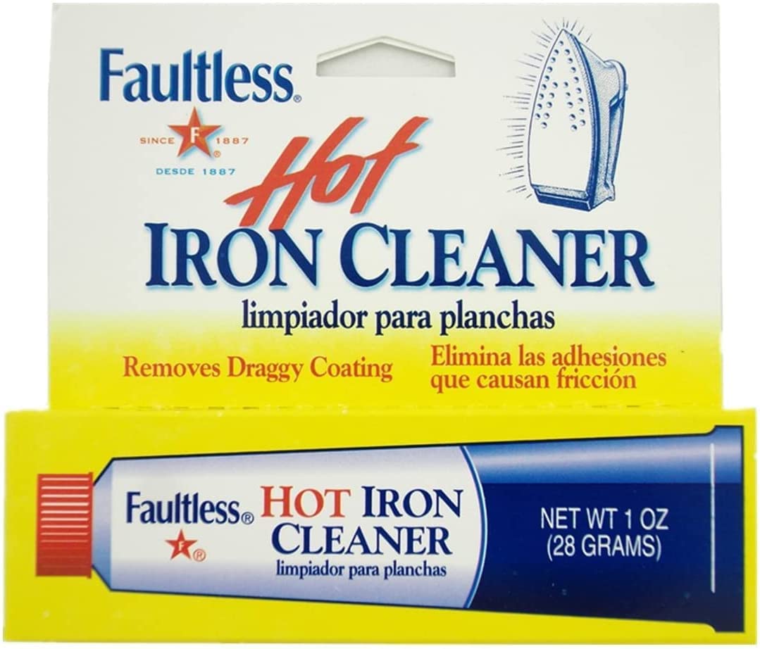 Faultless Hot Iron Cleaner – 1 oz | Removes Stains & Residue | Perfect for Clothes, Fabrics & Home Ironing