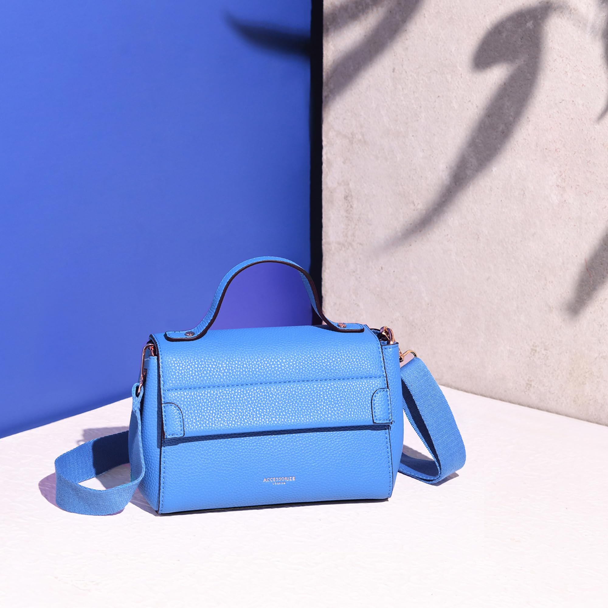 Accessorize London Women's Adjustable Strap Satchel Sling Bag - Stylish Crossbody Purse for Women | Trendy Ladies Shoulder Bag | Latest Fashion Handbag for Everyday Use, Work & Travel