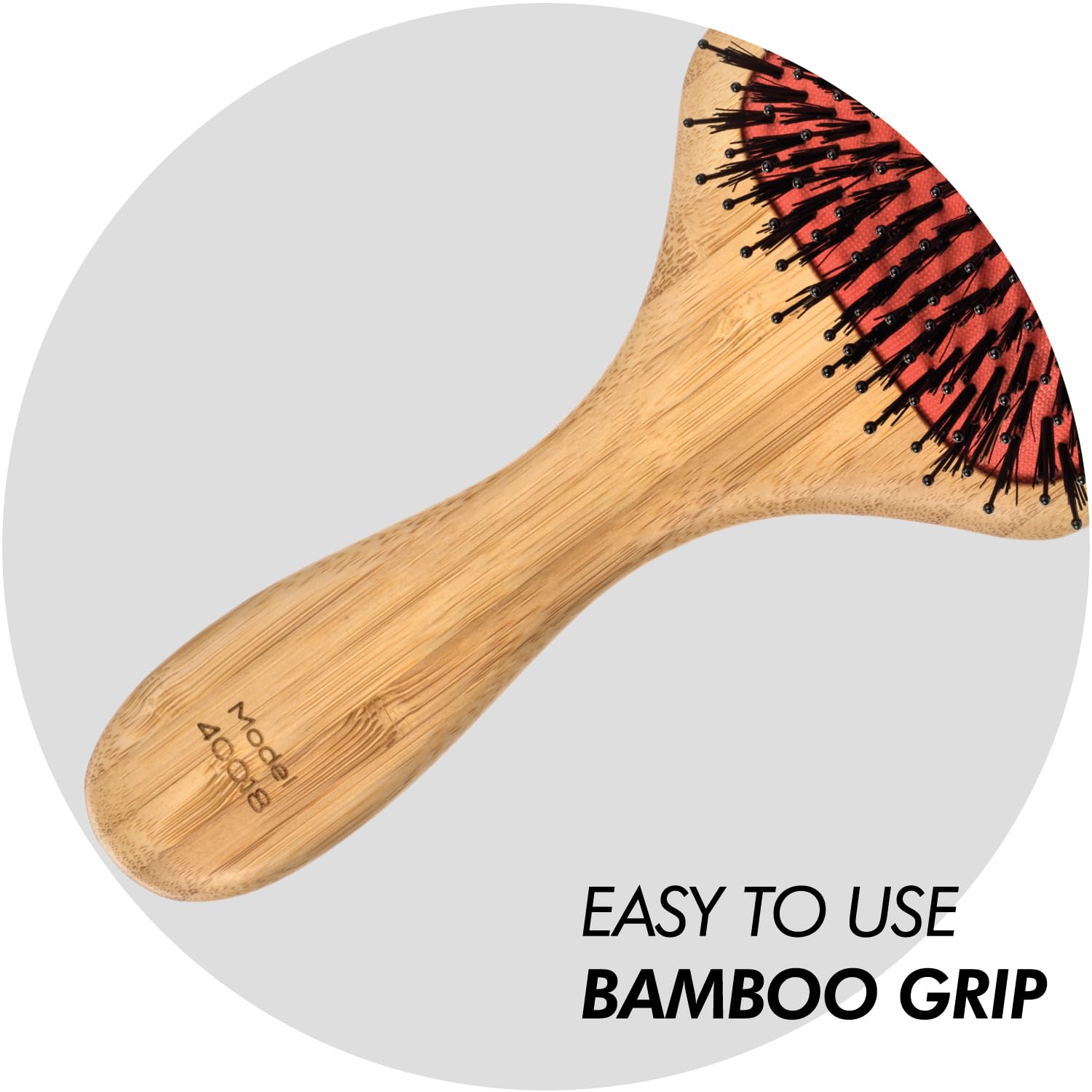 Sam Villa Artist Series Wooden Paddle Brush for Smoothing & Polishing Hair - Professional Styling Tool for Salons & Home Use