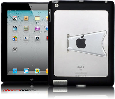 Apple iPad 2 Protective Case with Stand - Slim Gel Rim Cover for Shock Absorption | Perfect for Work, Travel & Home Use