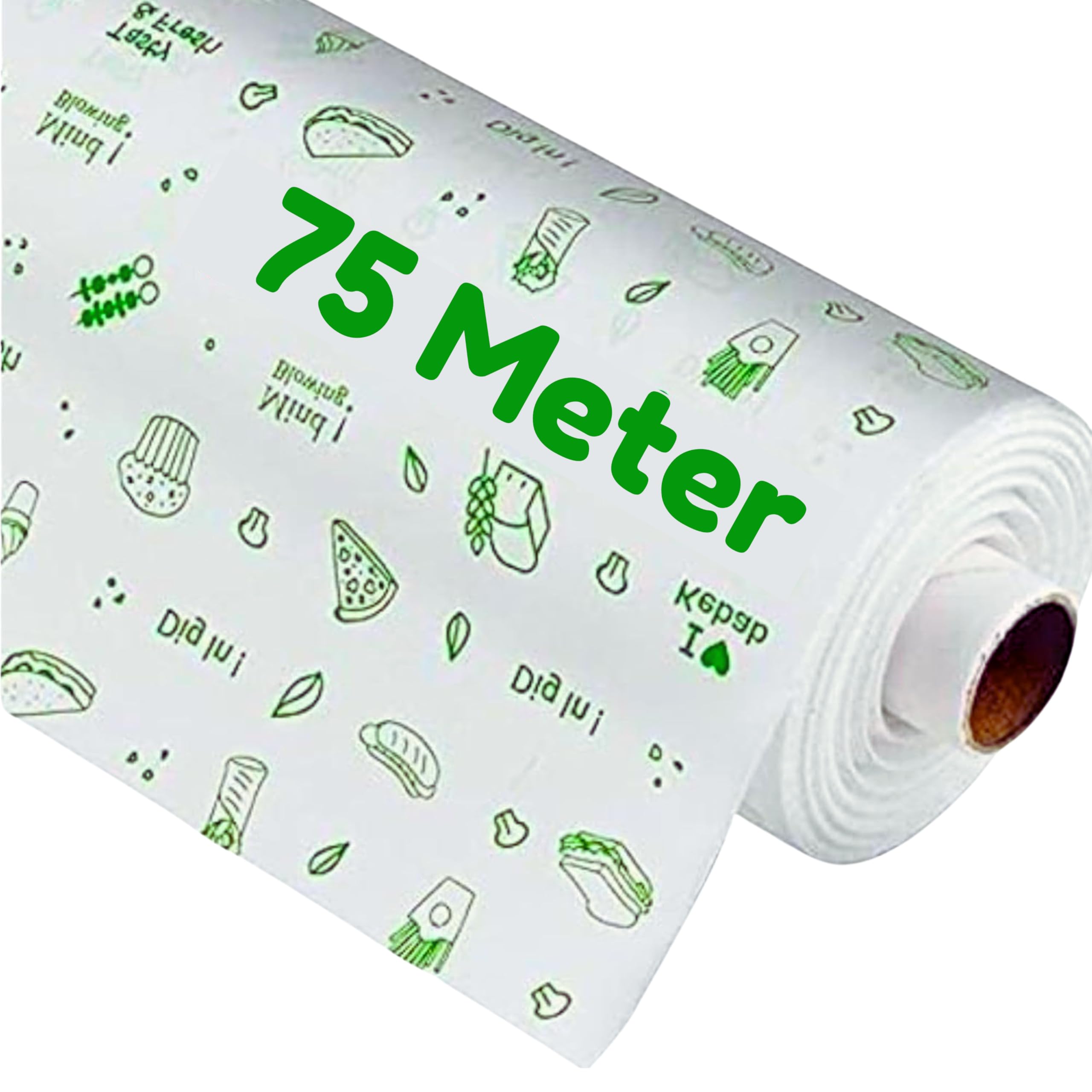 OFIXO Non-Stick Parchment Paper Roll - 75 Meter Reheatable Baking Paper for Cooking, Grilling & Food Storage | Premium Butter Wrapping Paper for Oven, Microwave & Freezer Safe