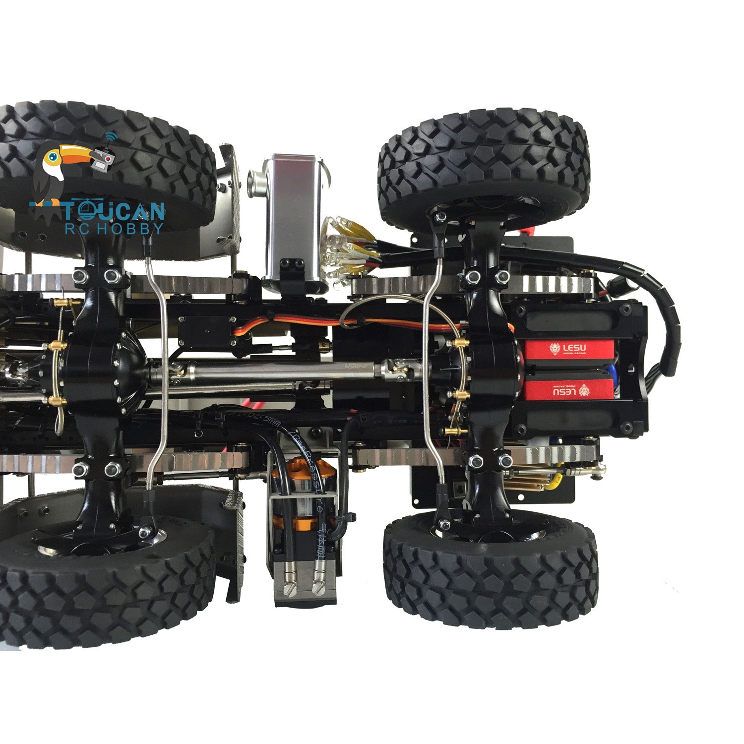 1/14 Scale LESU Hydraulic RC Dump Truck - 8x8 Metal Construction, Ready-to-Run (RTR) Remote Control Construction Vehicle for Kids & Adults - Perfect for Construction Site Play, Off-Road Adventures & RC Hobby Enthusiasts