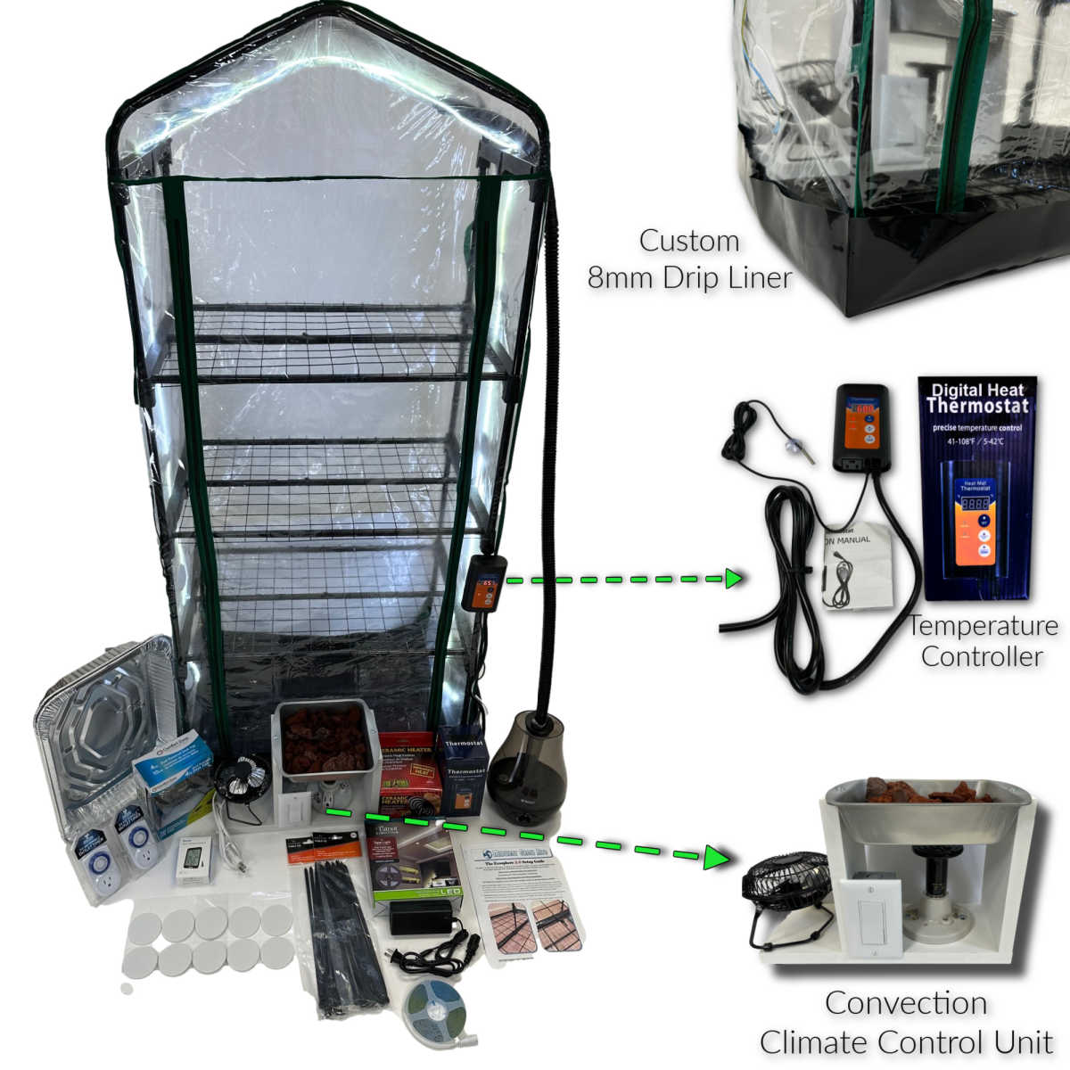 Midwest Grow Kits The Mushroom Ecosphere 3.0 - Premium Mushroom Growing Kit for Home Cultivation | Organic Fungi Starter Kit for Oyster, Shiitake & More | Perfect for Indoor Gardening & Sustainable Farming