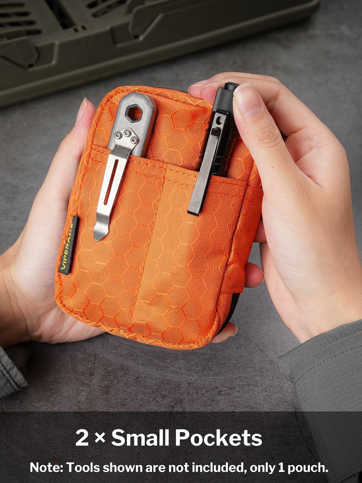 VIPERADE VE31 Mini EDC Pouch - Compact Tactical Pocket Organizer with Hook & Loop Closure for Camping, Bushcraft, Travel & Hiking - Perfect for Gear Storage, First Aid Kits & Everyday Carry Essentials