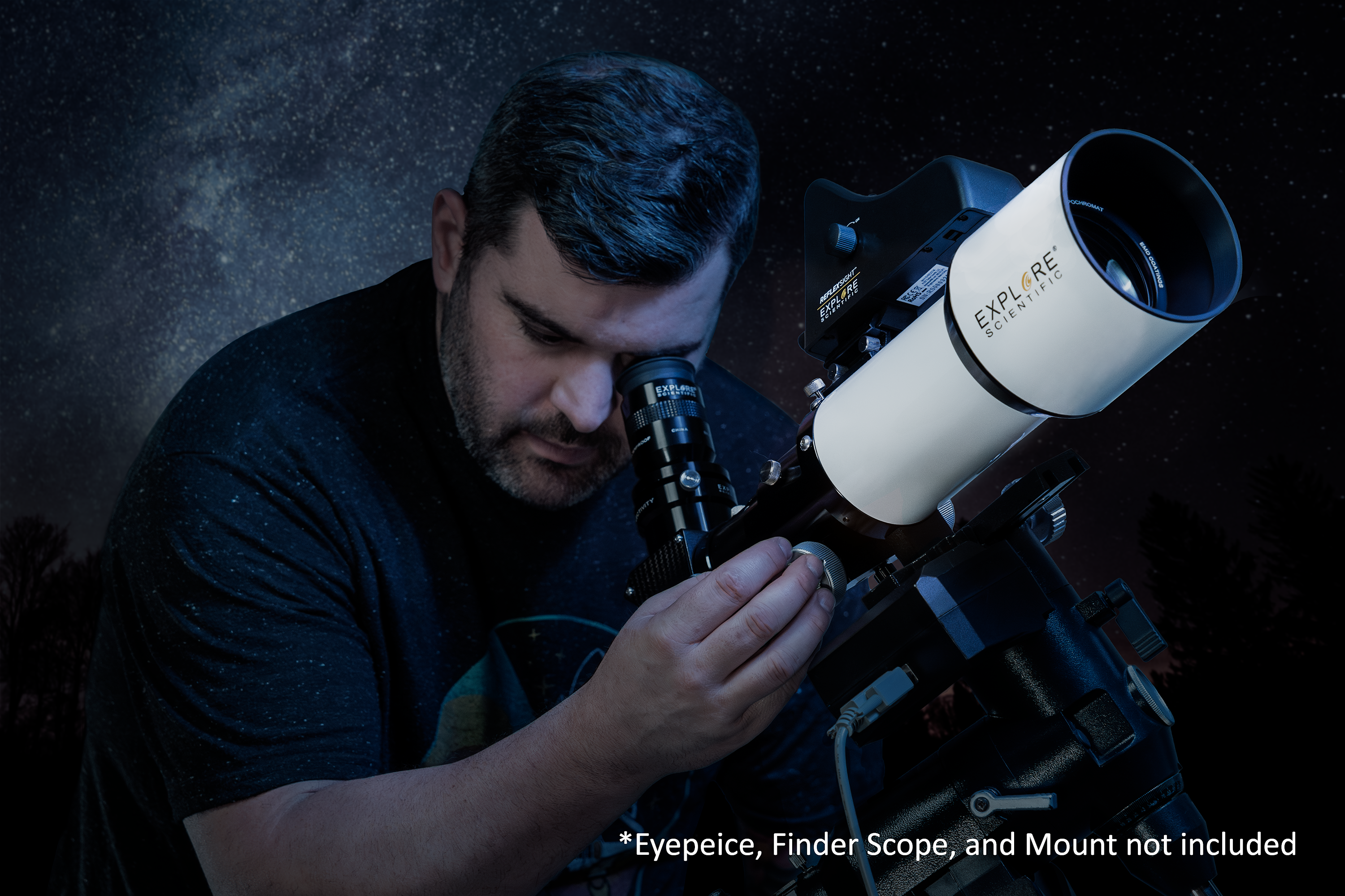 ED80 Essential Series Air Spaced Triplet Refractor Telescope for Astrophotography - Perfect for Deep Space Imaging, Stargazing, and Celestial Photography