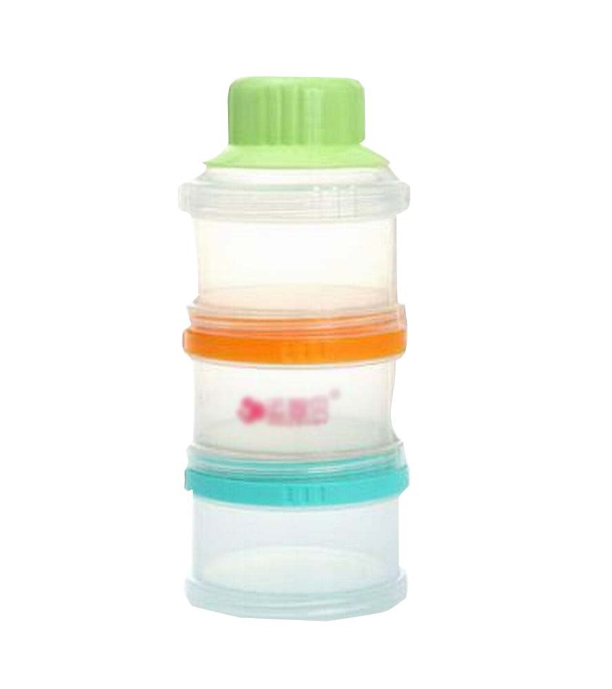 3-Layer Baby Powder Dispenser - Portable & Leak-Proof Formula Container for Travel, Daycare & Outdoor Feeding (BPA-Free) - Perfect for Diaper Bags, Strollers & On-the-Go Parents