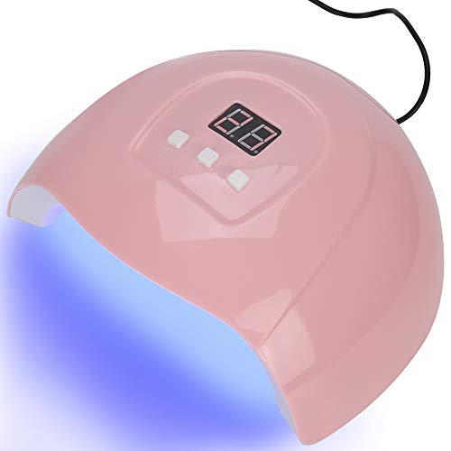 54W UV LED Nail Dryer Lamp - Professional Gel Polish Curing Light with 18-Piece Manicure Tool Set for Fast Drying at Home Salon & Nail Art Studio