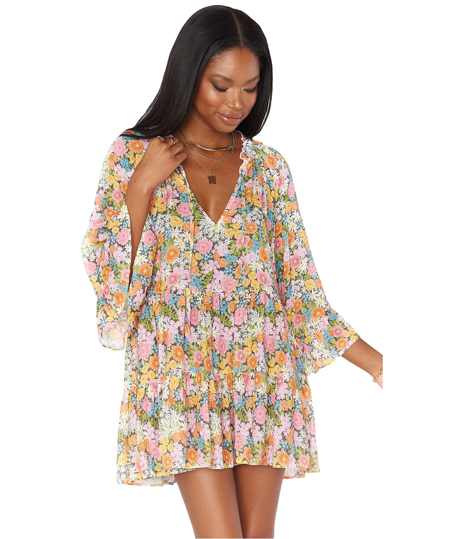 Show Me Your Mumu Women's Viola Mini Dress - Flirty & Fun Cocktail Party Dress for Date Night & Summer Outings