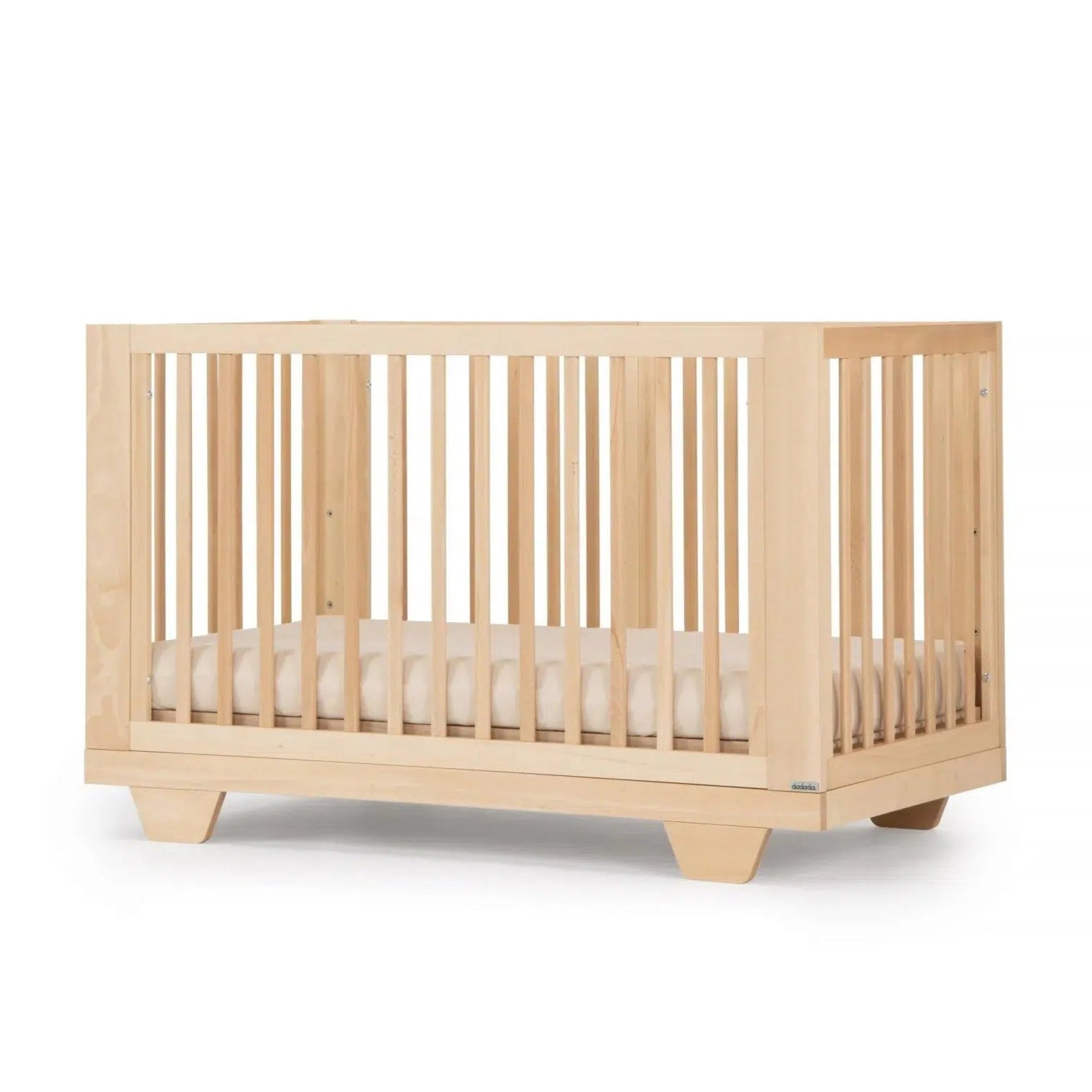 DaDaDa Spirit 8-in-1 Convertible Baby Crib - Toddler Bed with Mattress | Nursery Furniture for Boys & Girls | Safe Sleep Solution for Newborn to Teen Years