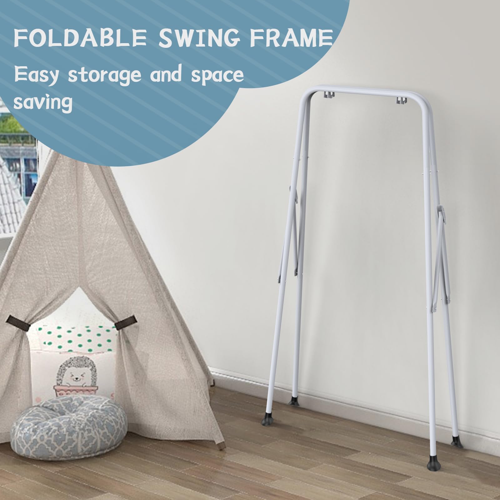 GTALECO Baby Jumper with Stand - Adjustable Baby Bouncer & Exerciser for Active Infants 6-12 Months | Easy Setup Indoor/Outdoor Activity Jumper with Included Water Mat | Perfect for Playtime, Exercise & Developmental Milestones