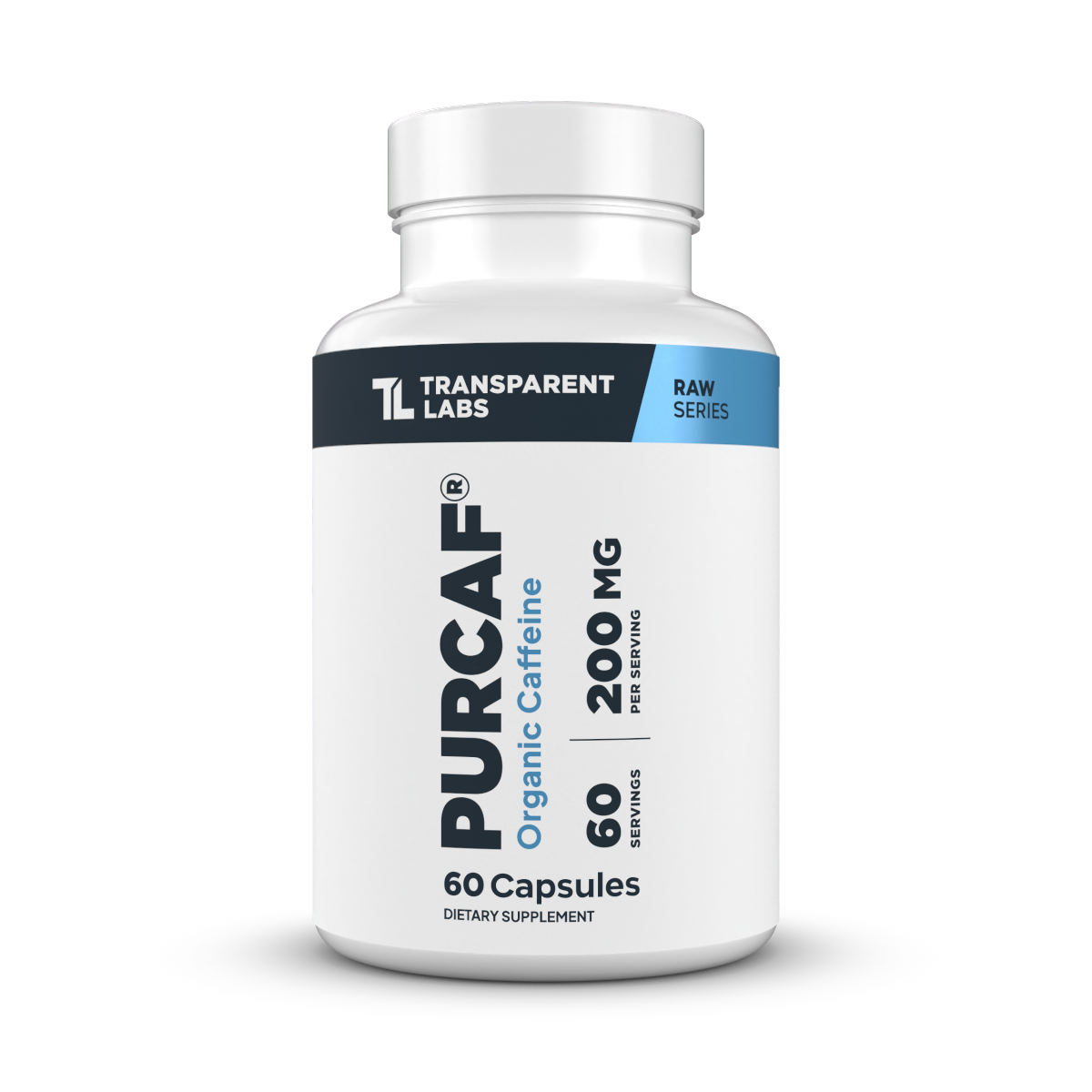 PurCaf® Organic Caffeine Capsules - 100% Natural Energy Boost for Workouts & Focus | Vegan, Non-GMO Supplement for Athletes & Professionals | Supports Mental Clarity & Endurance