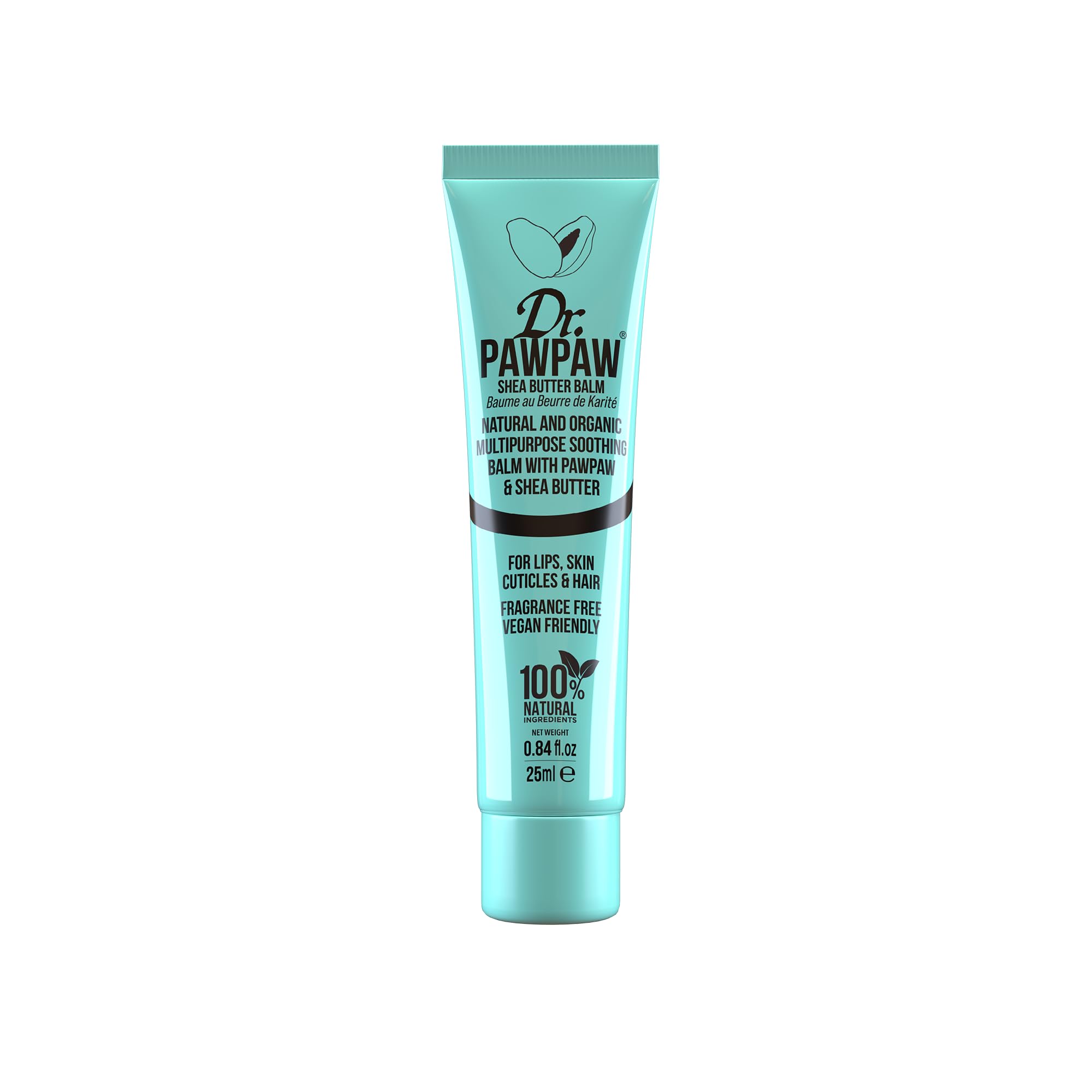 Dr. PawPaw Multipurpose Balm - Hydrating Lip Moisturizer & Nourishing Skin & Hair Care - Vegan Shea Butter Balm (0.84 oz) - Perfect for Dry Lips, Cuticles, and Hair Ends - Ideal for Travel, Daily Hydration & On-the-Go Beauty