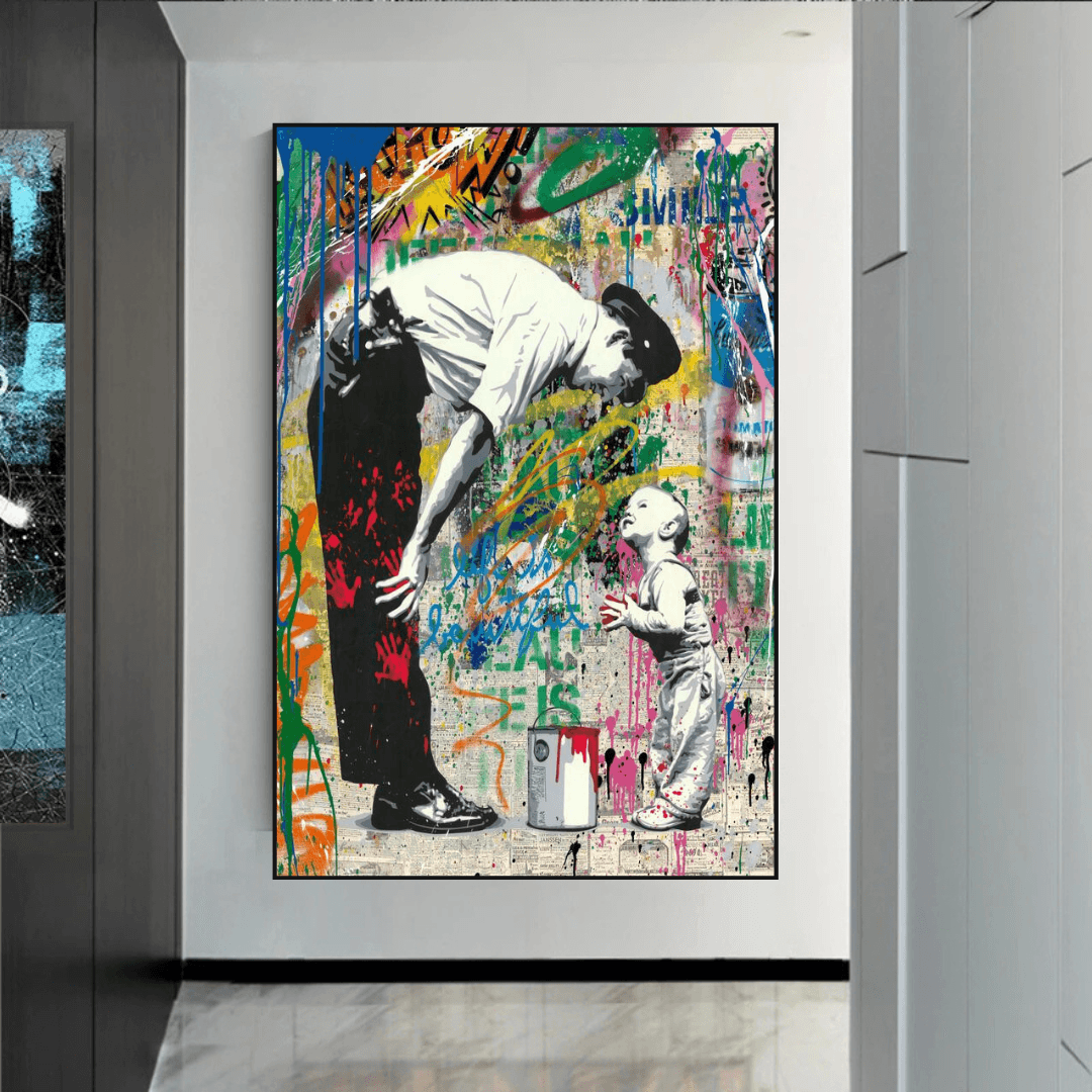 Banksy Life is Beautiful Poster - Powerful Street Art Statement for Home & Office Decor | Inspirational Wall Art for Living Room, Bedroom or Studio