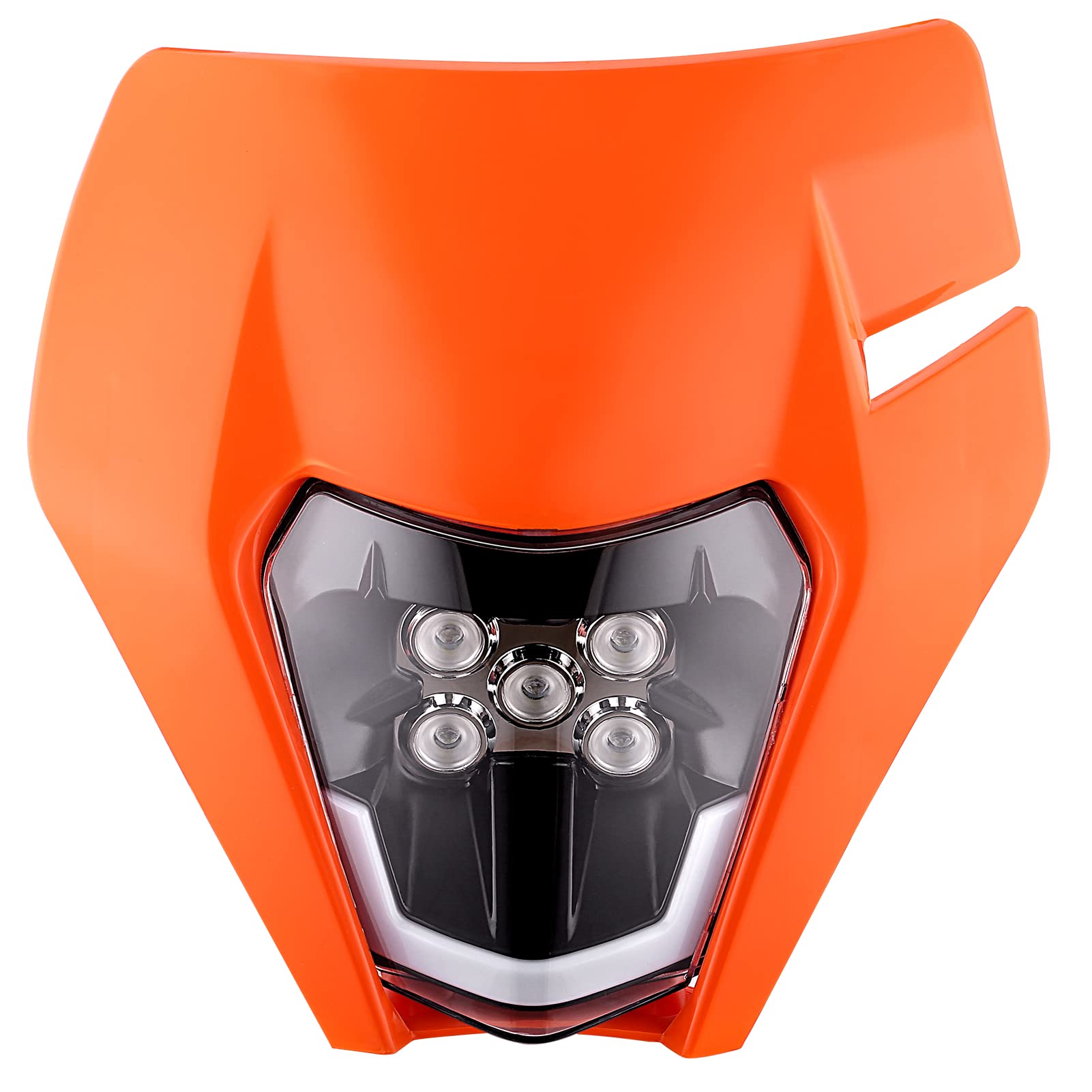 Universal Dirt Bike LED Headlight Kit - High Power Motorcycle Headlamp for Pit Bikes, Enduro, ATV & Off-Road Vehicles | Waterproof & Durable Front Light for Night Riding & Trail Adventures