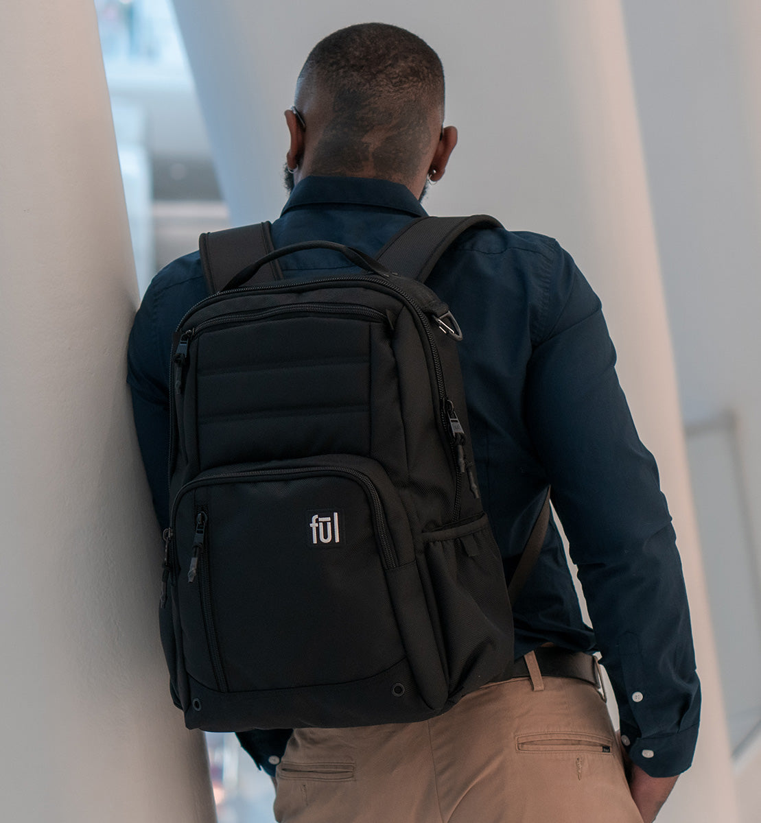 Tactics Collection Phantom Backpack - Durable Military Style Backpack for Men & Women, Black - Perfect for Hiking, Travel, School & Everyday Use